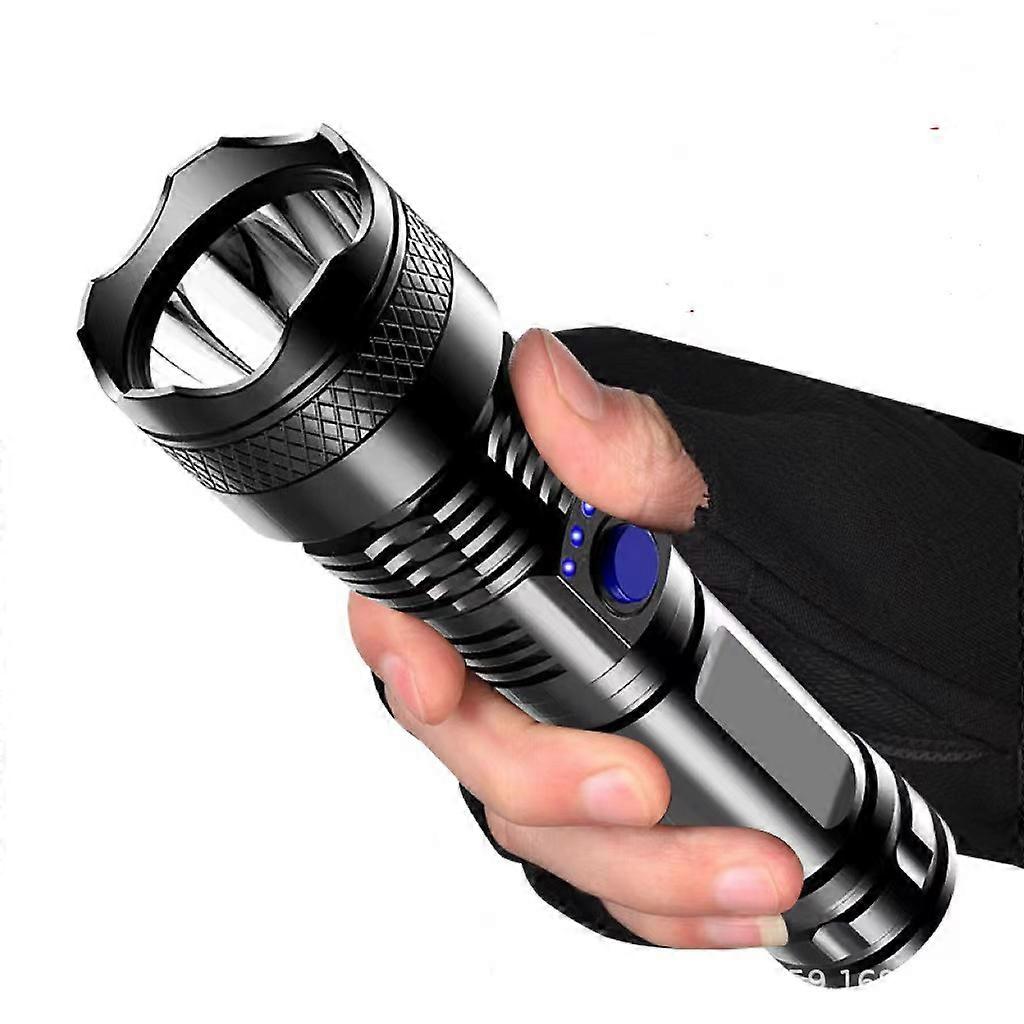 1000000 Lumens Super Bright LED Tactical Flashlight Rechargeable LED Work Light for Camping Hiking Emergency