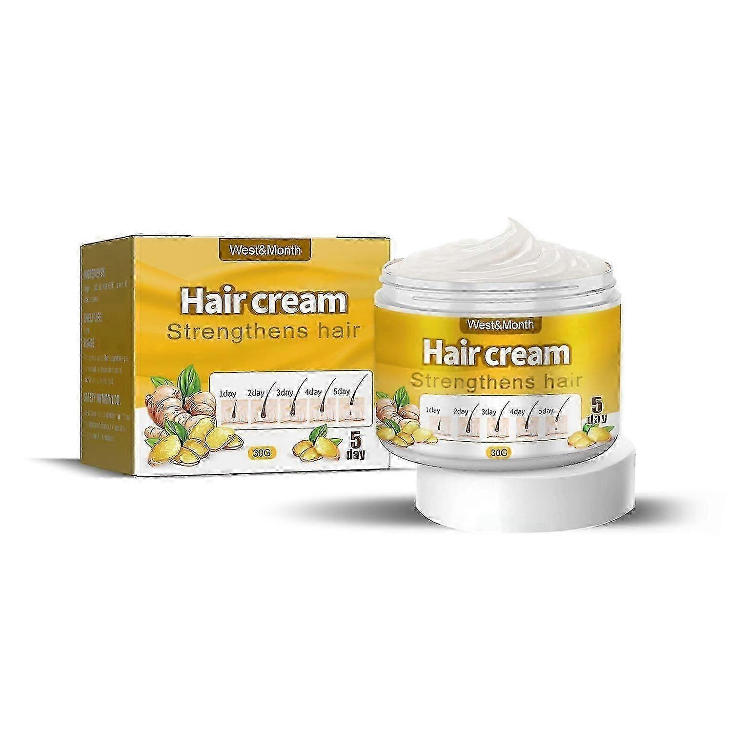 West&Month Hair Cream, întărește părul, ulei de fermitate, balsam de păr hidratant și netezitor