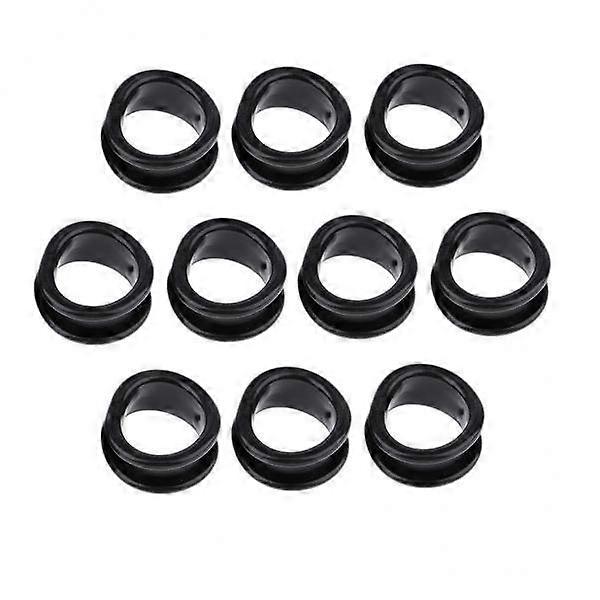 2x 10 Pieces Soft Rubber Scissors Shears Finger Rings Grips for Salon Barber