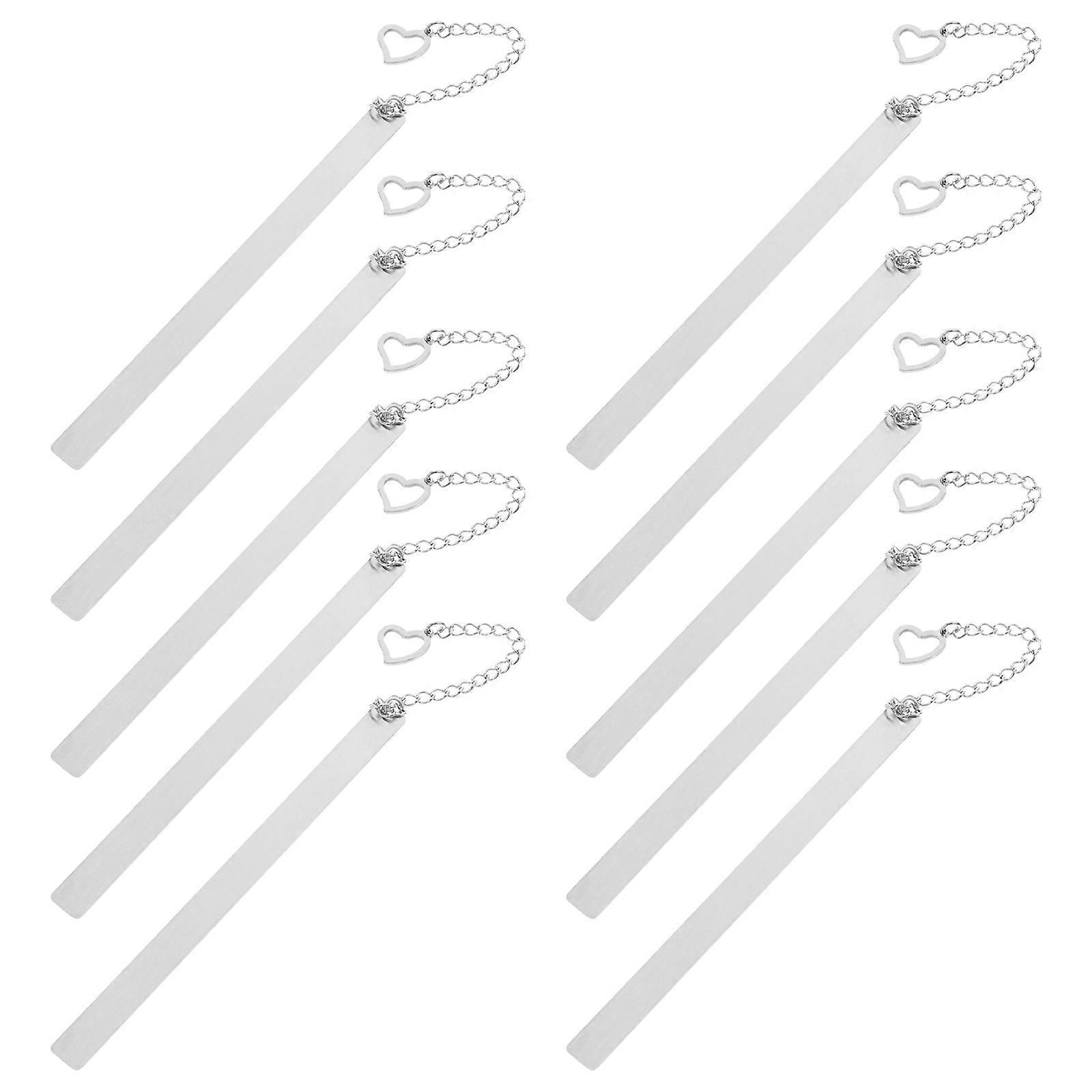 It sounds like you're describing a product listing for **metal heart shaped bookmarks**. Here's a refined and professional version of that