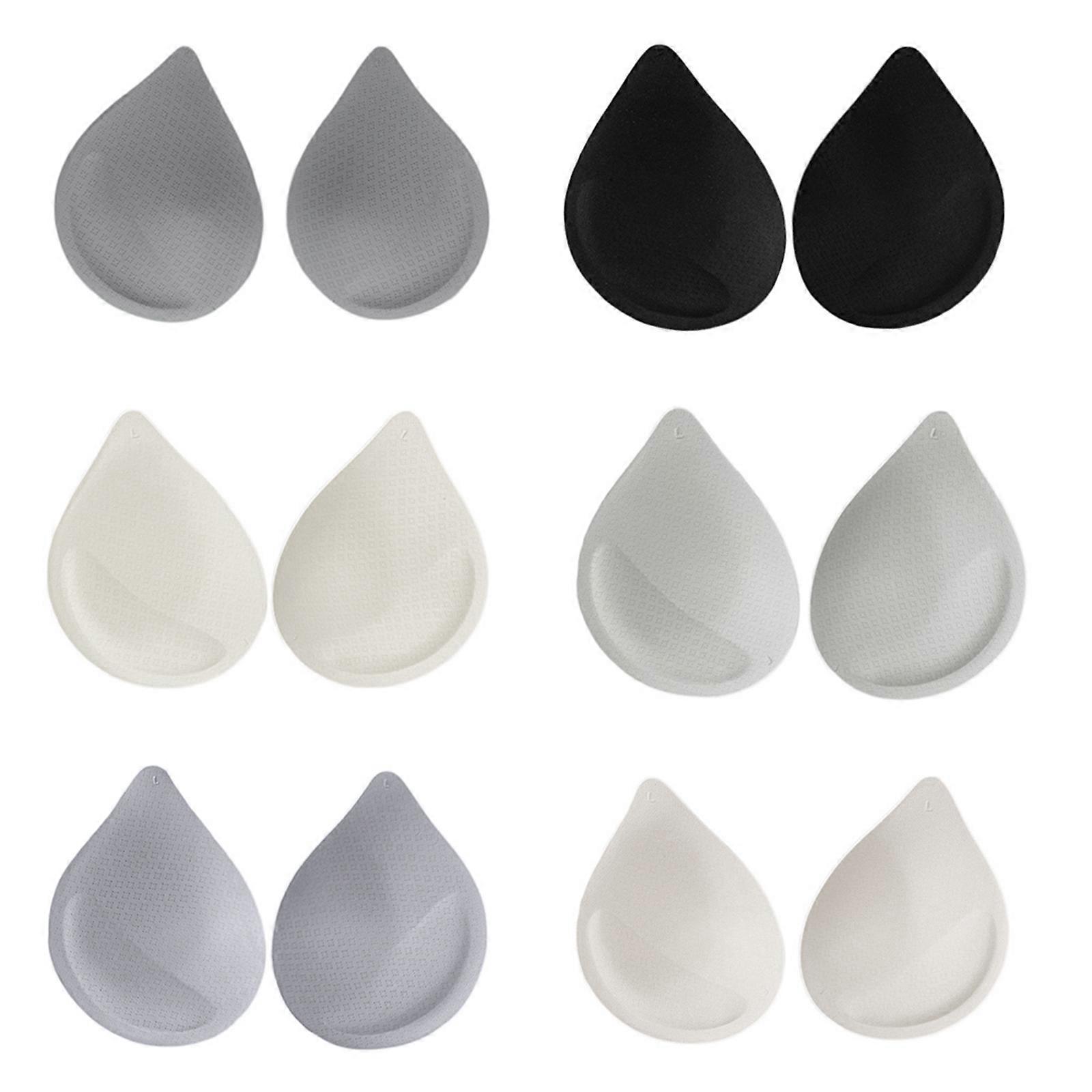 Women Bra Pads Water Drop Shape Removable Push Up Cups Inserts Bikini Enhancers color
