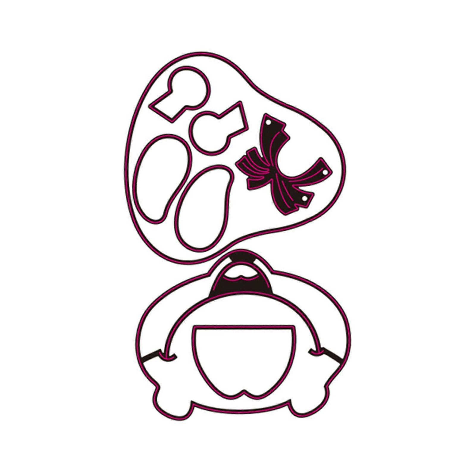 Tăieturi metalice Desene animate Animal Șablon de tăiere a șablonului pentru fabricarea cardurilor Scrapbooking Hârtie Meșteșug DIY Șablon DIY