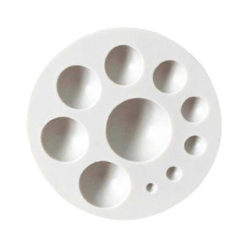 Reusable Silicone Pearl Ball Cake Mold for Baking, Soap, Chocolate DIY Decorating Tool - Grey