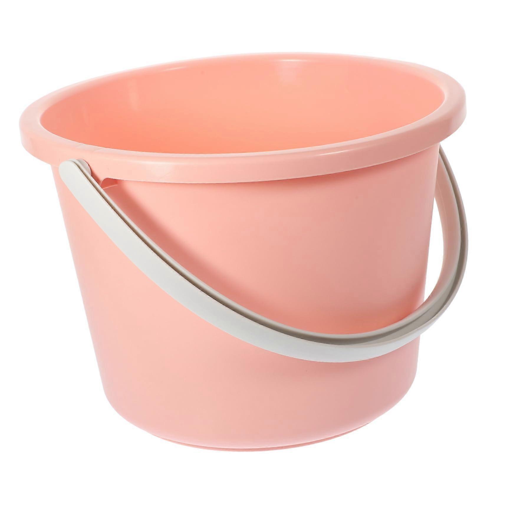 Plastic Mop Bucket With Handle Portable For Home Cleaning Bathroom And Beach Use