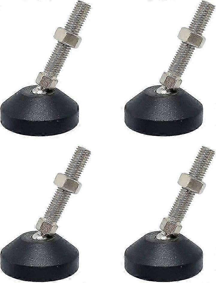 4Pcs Adjustable Table Leg Leveling Feet with Threaded Rod for Furniture