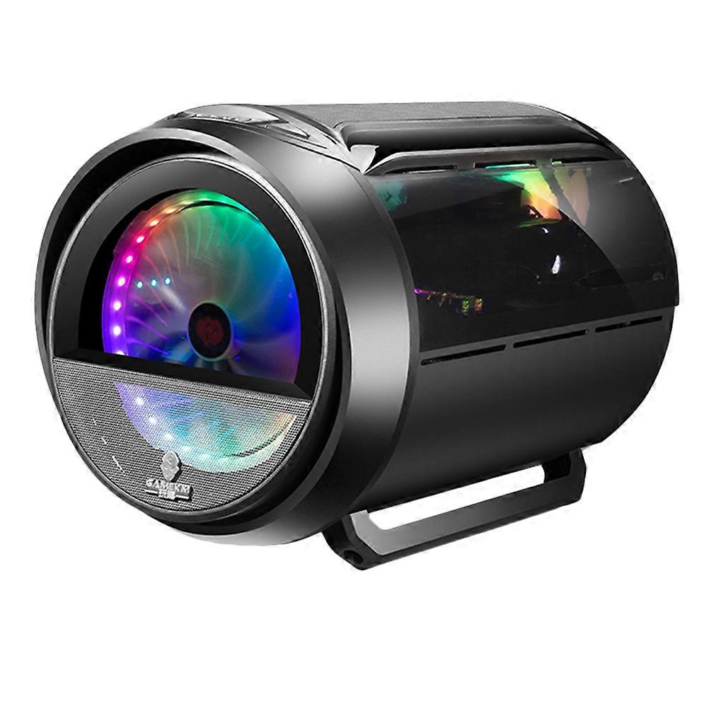 Cool Pc Case Circular Transparent Side Computer Box Accessory With Material For Gamers 45X35X31.5CM 1Set