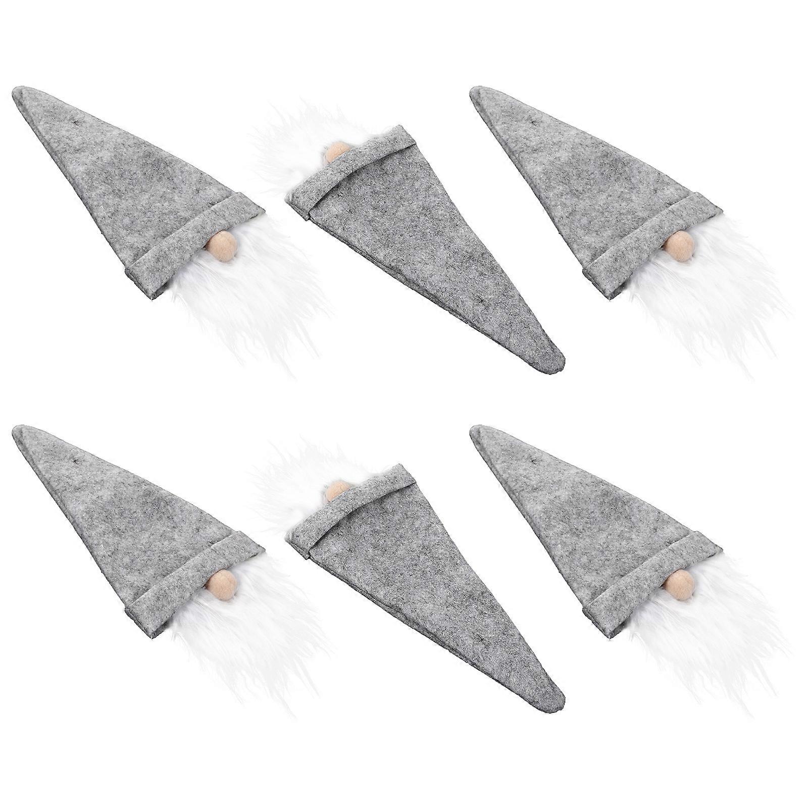 Decorative Bottle Covers Friends Gathering Grey 6Pcs