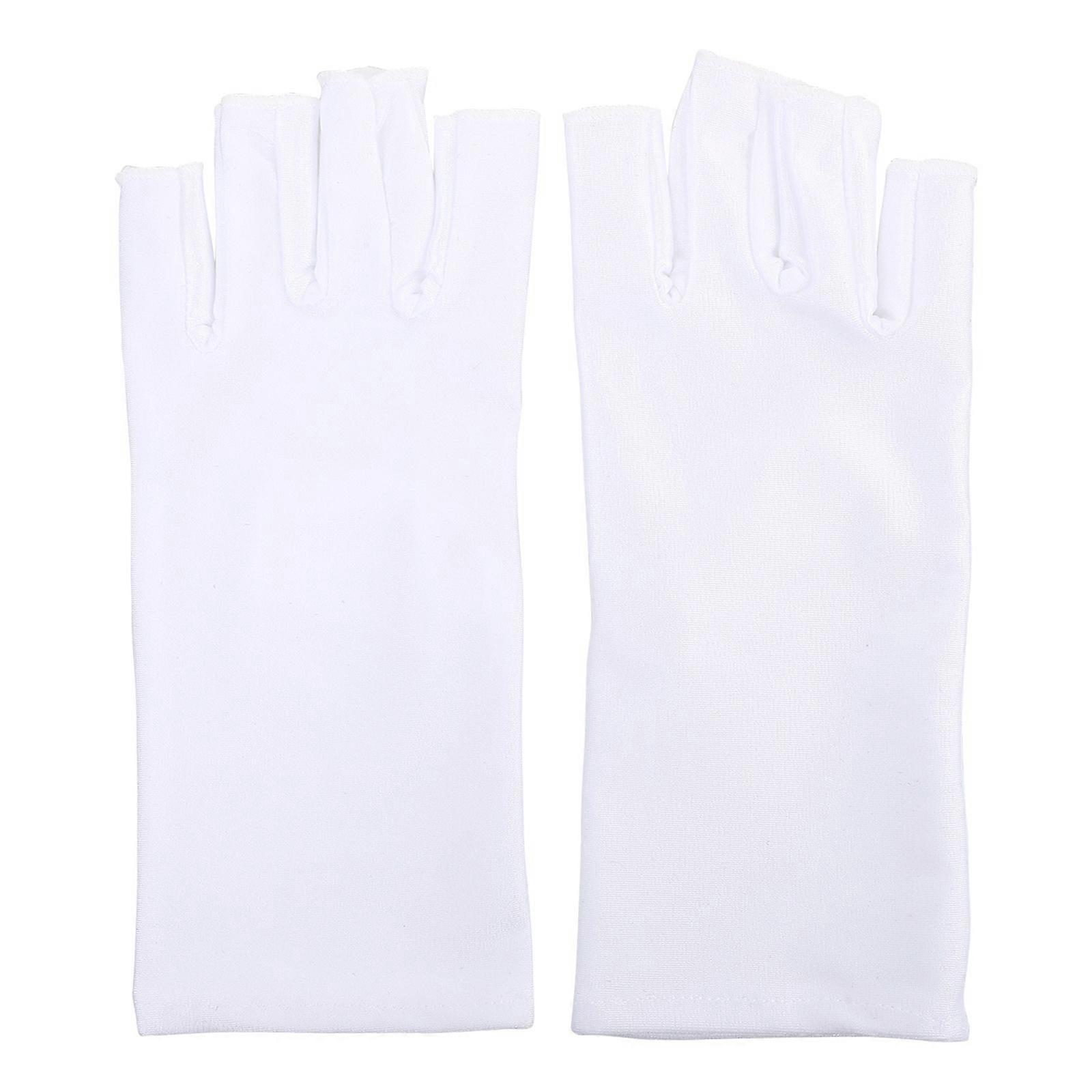 1 Paire De Nail Art Gants Manucure Anti-UV Lumière Ouverte Gants Nail Art Outil
