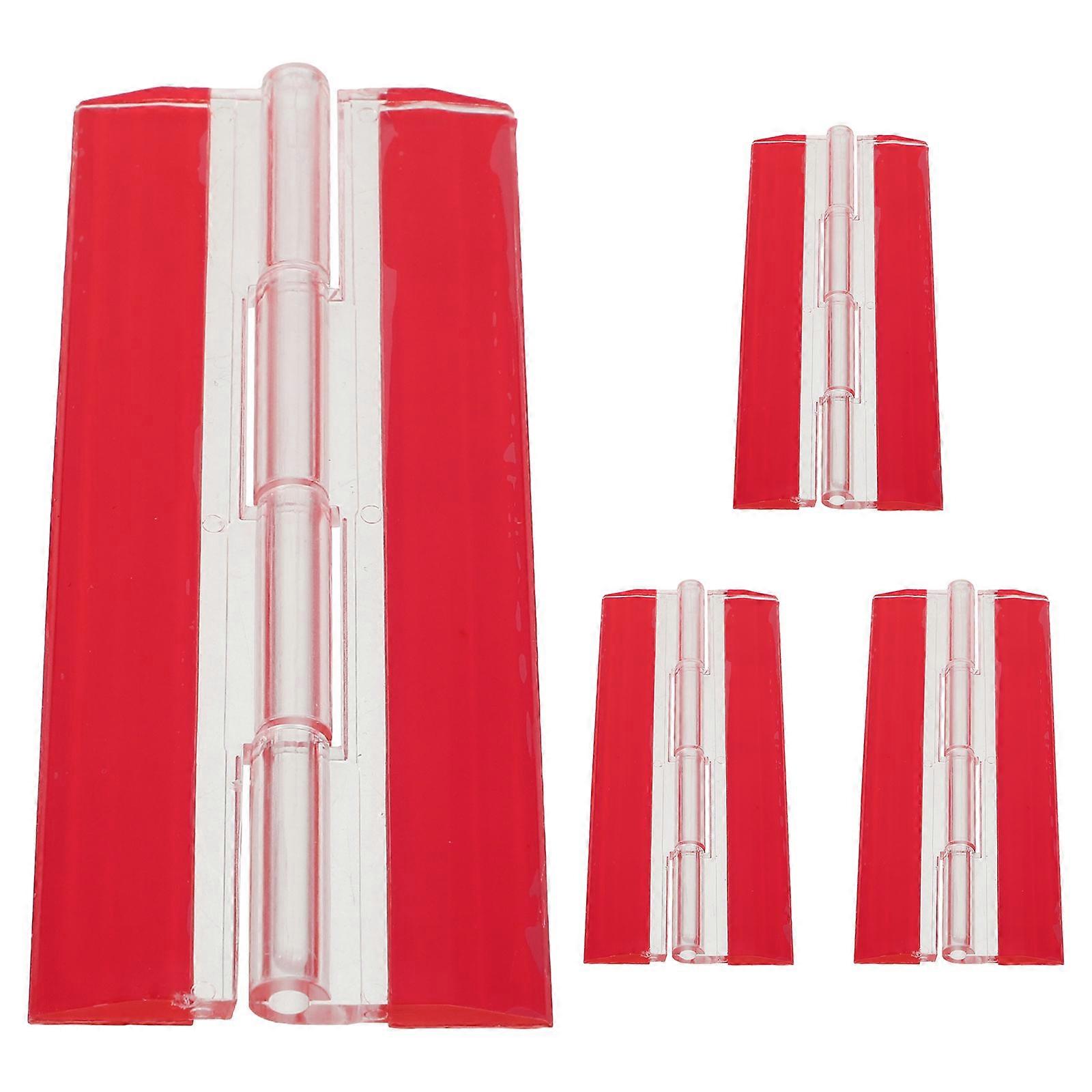 Transparent Self Adhesive Acrylic Hinges – No Drill Folding Hardware for Office Document Organization – Reusable & Reliable Adhesion Design