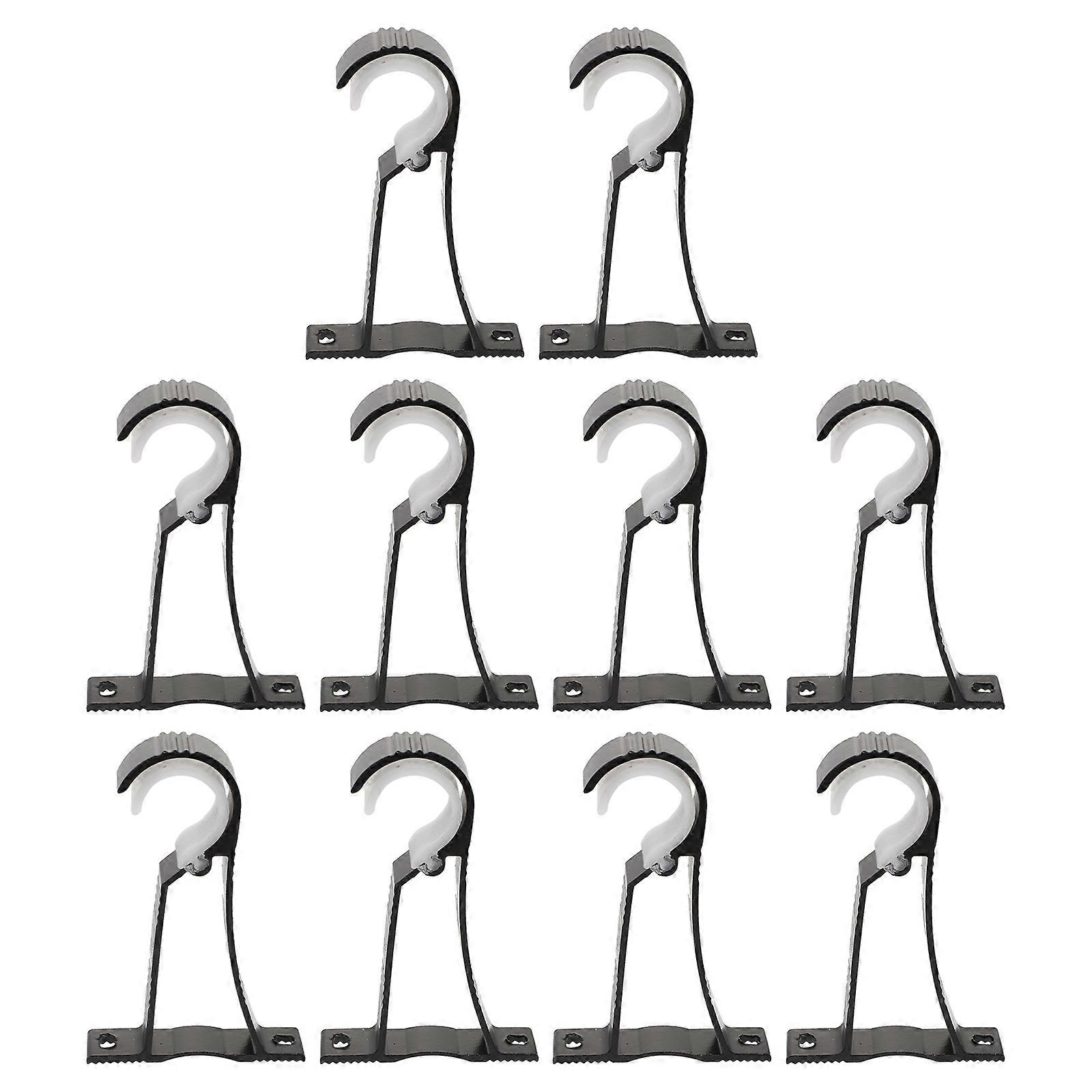 Curtain Rod Holders Brackets Hotel Decor Support Bracket Corrosion Resistant 10Pcs