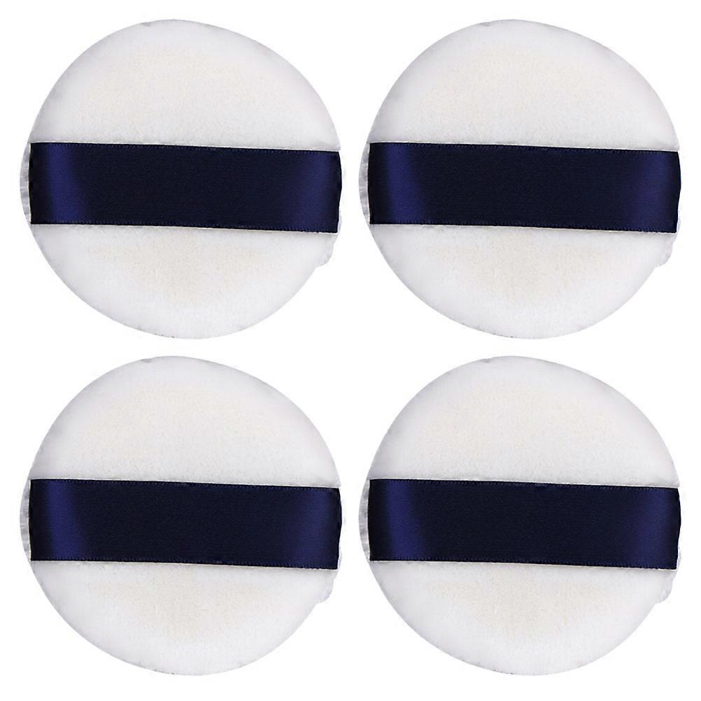 Here's a refined and professional product description based on your input:
**4 Pack Professional Makeup Powder Puff with Ribbon – Soft Velvet
