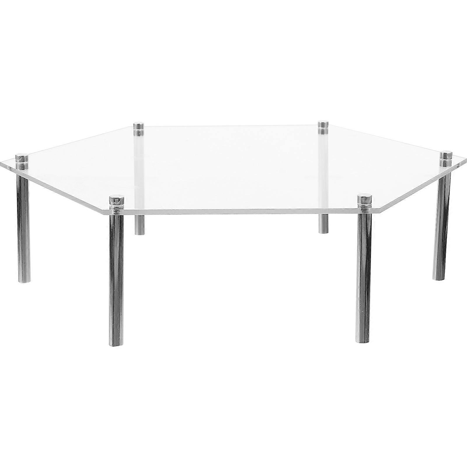 Cupcake Dessert Stand Clear Cake Stand Cupcake Shape Metal Material Storage And Display 1Set