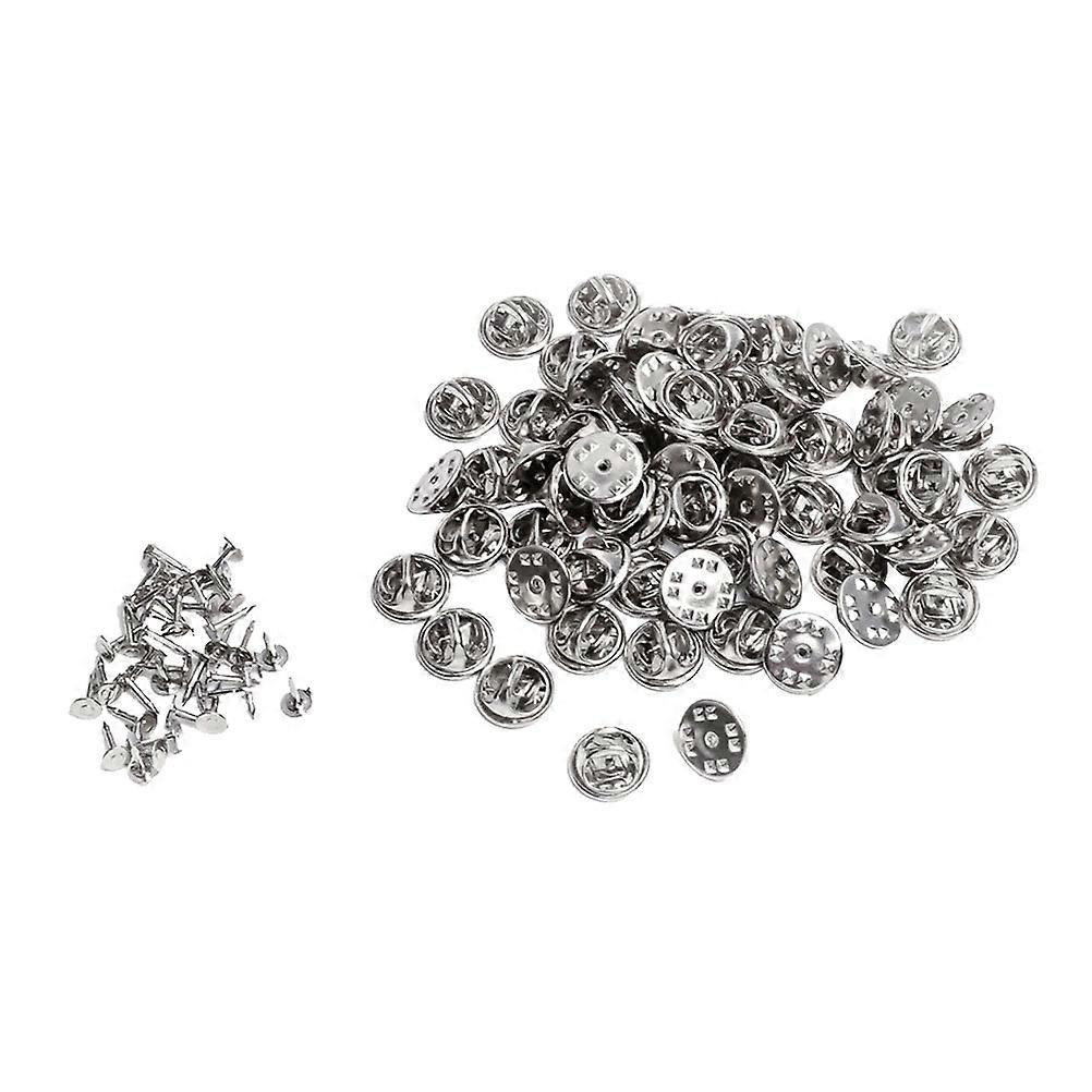 Lapel Holder Pin Backs Badge Replacement Wedding Flower Lapel Pins 100 Sets