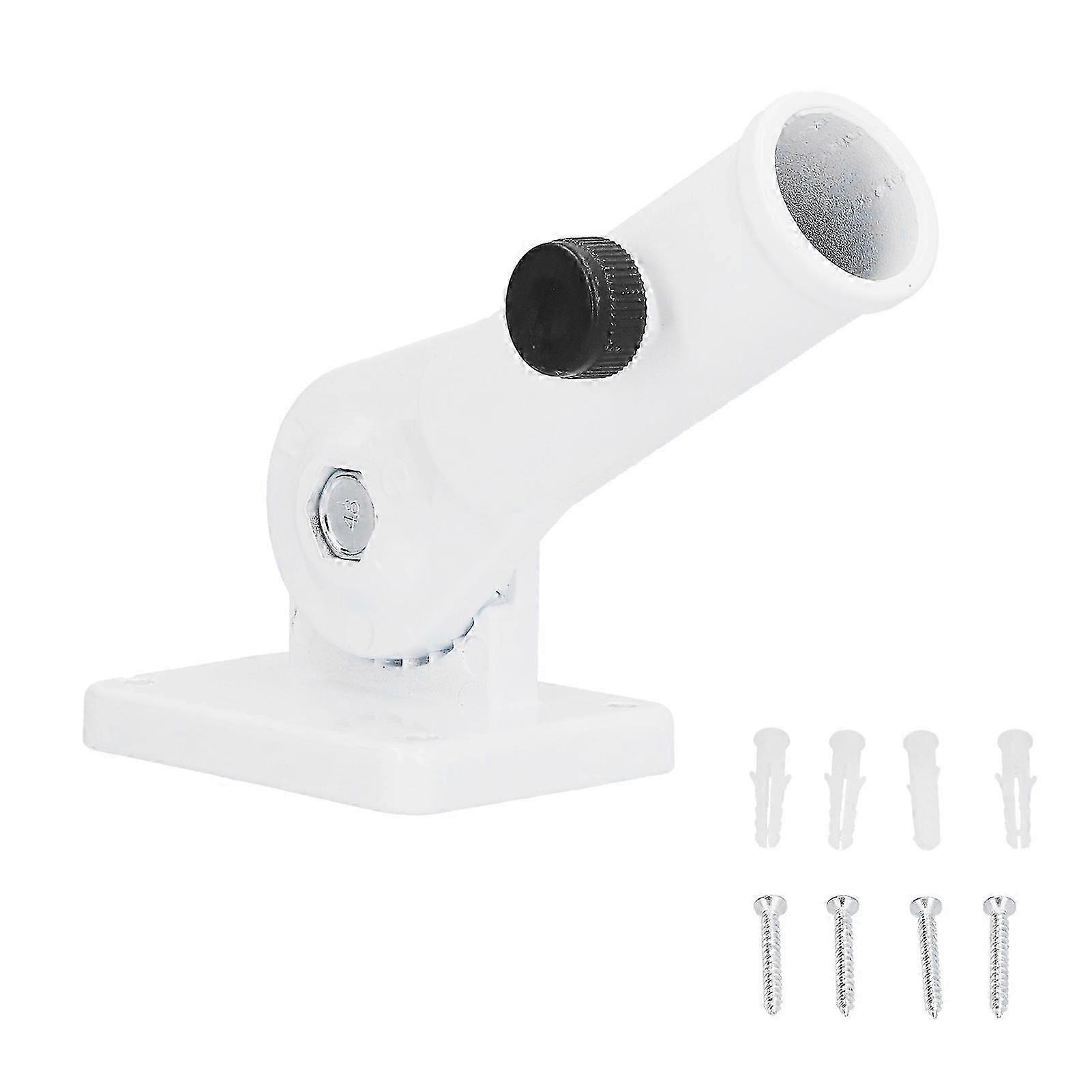 Flagpole Mounting Bracket Multi Position 1in Single Hole Rustproof Flag Pole Holder Set Kit