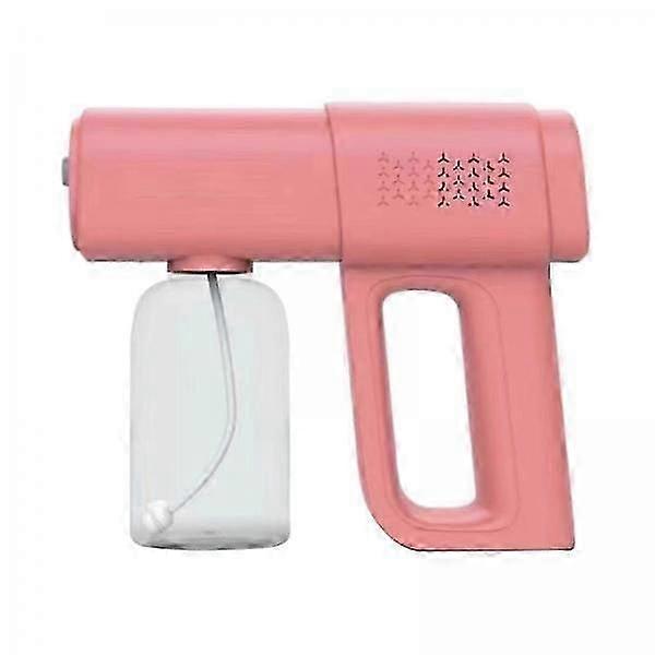 2xHandheld Wireless Nano Steam Spray Fogger Machine for Home Car Bedroom Pink