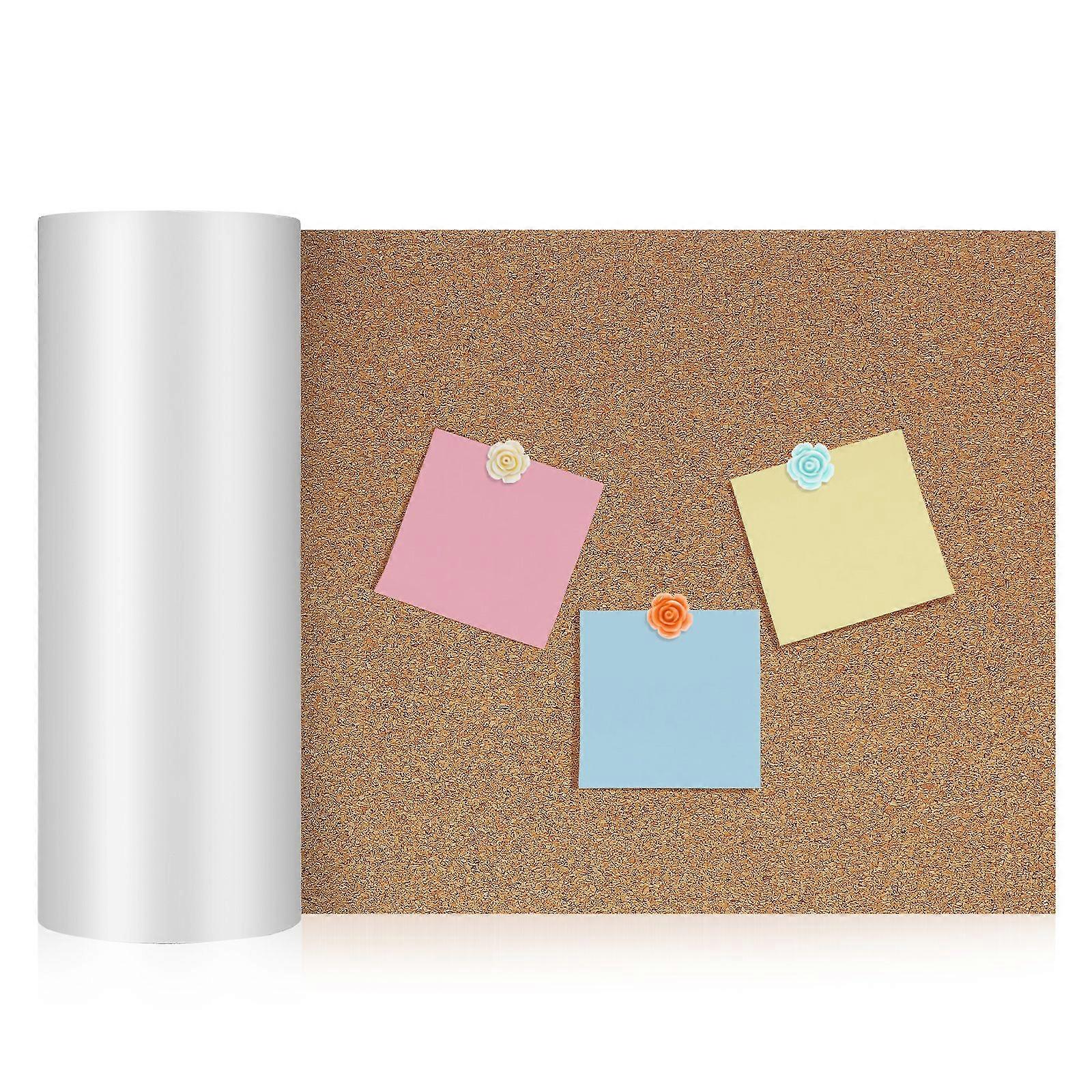 自己接着性コルクロール:厚さ1mmのコルクマット裏打ちボード-壁の装飾家具DIYクラフトやパーティープロジェクトホームオフィススクール600x300x2m