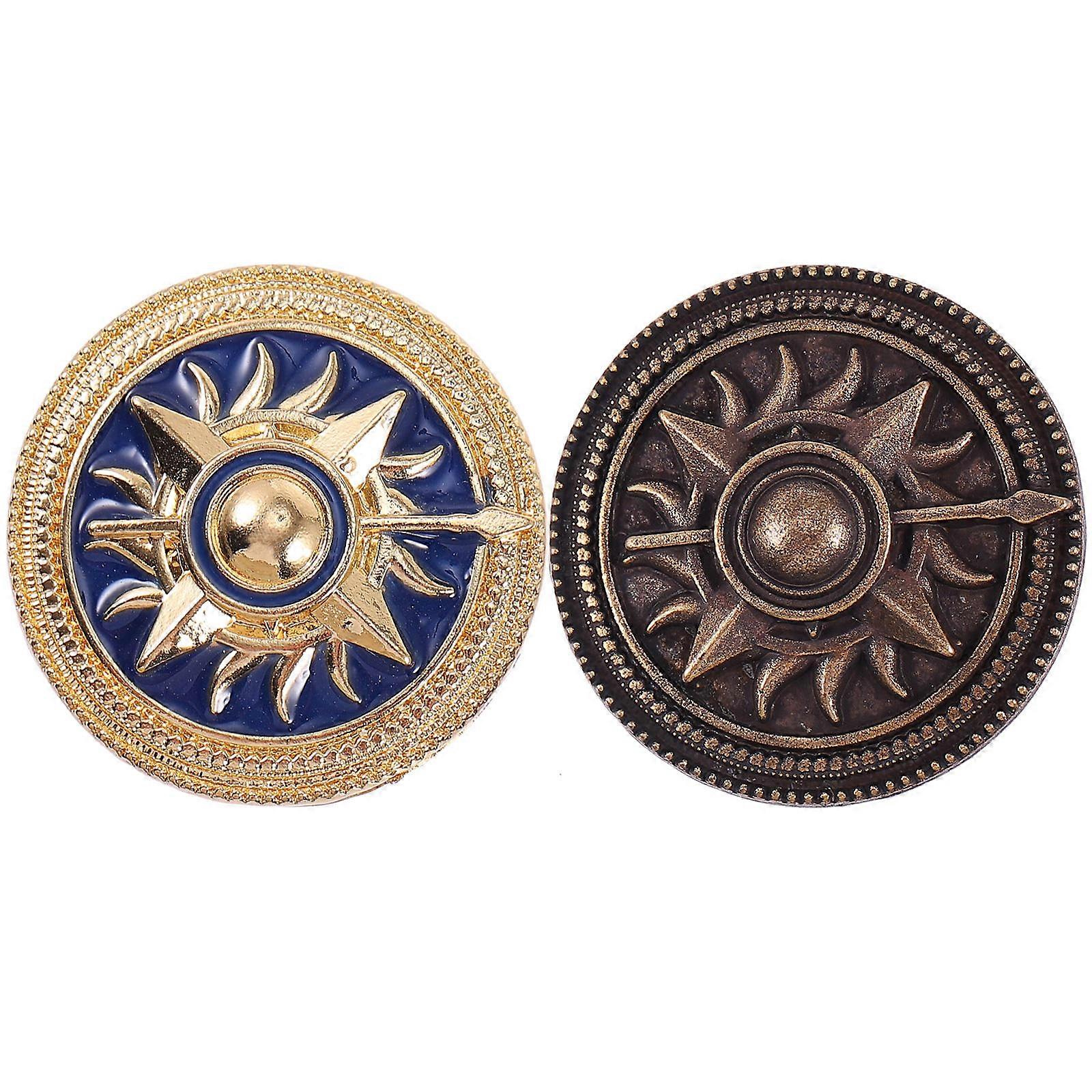 Ladies Brooch Personality Brooch Pin Costume Jewelry Daily Use Assorted Color 2Pack