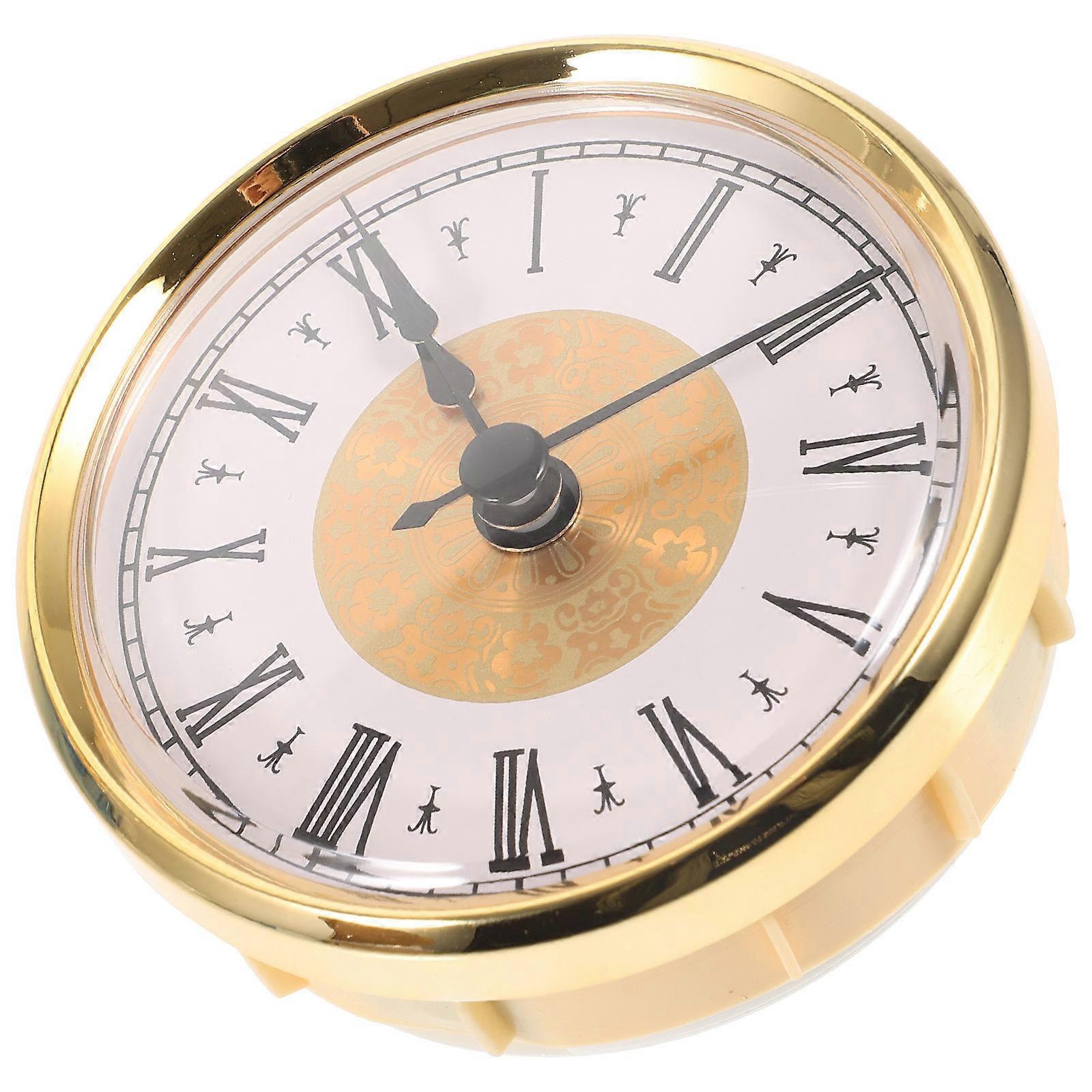 Clock Insert With Clock Movement Vintage Clock Head For Home Decor Roman Number Clock Head 3.1X3.1X1.1in 1Pcs