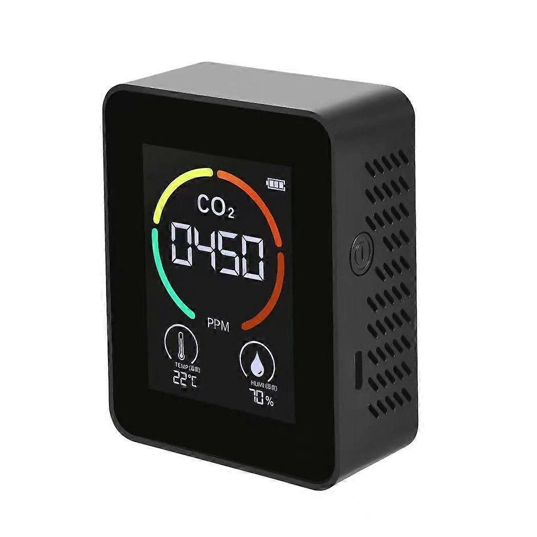 New semiconductor carbon dioxide detector CO2 indoor temperature and humidity air three-in-one monitor automatic calibration