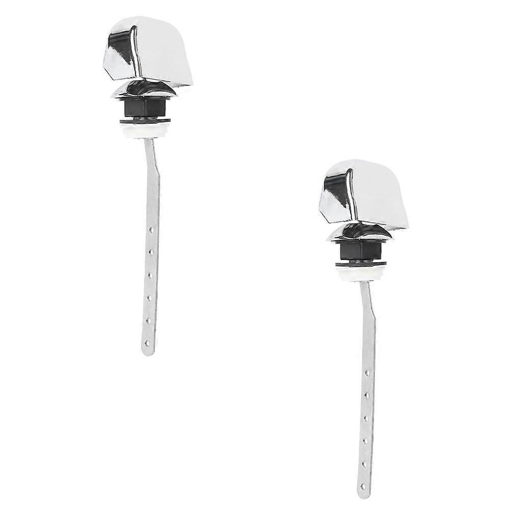 Toilet Cistern Side Lever Home Use Toilet Tank Flush Lever .00X5.00X2.50cm Easy to Install 2Pcs