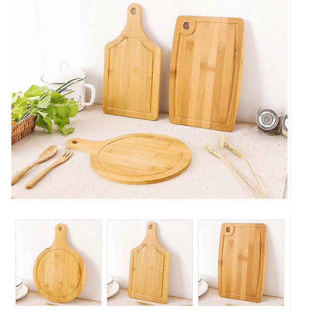 Cheese Board Bamboo Round 33x25cm Home Simplicity Cutting Serving 1Pack
