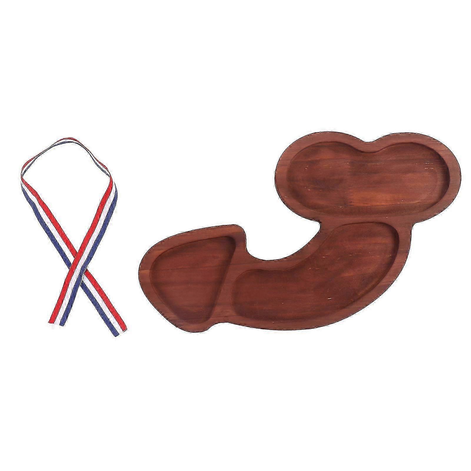 BPA Free Walnut Cheese Serving Platter - Large Spaces, Easy to Clean, Odorless, Ideal for Picnic - Aperitif Board C Type