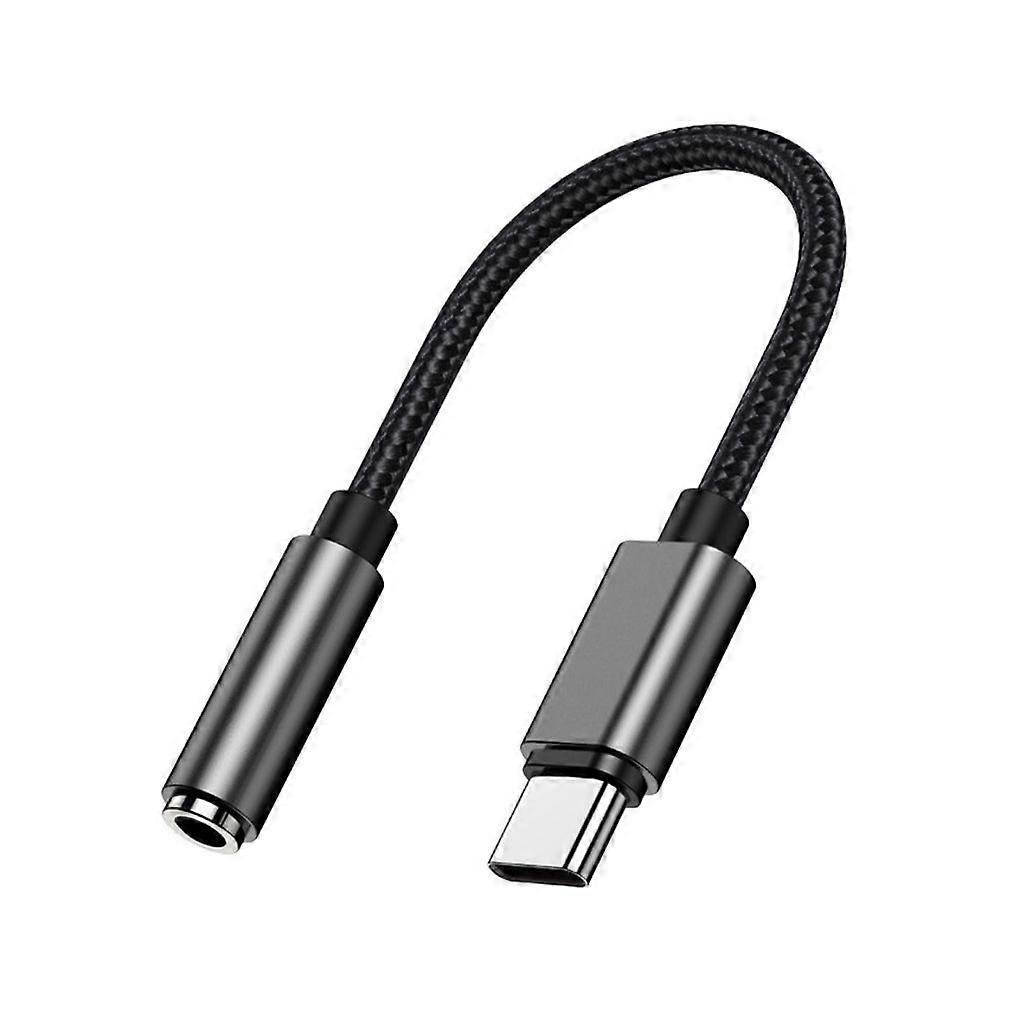 Type C to 3.5mm Auditory Conversion Braided Cable for Easy Music Access