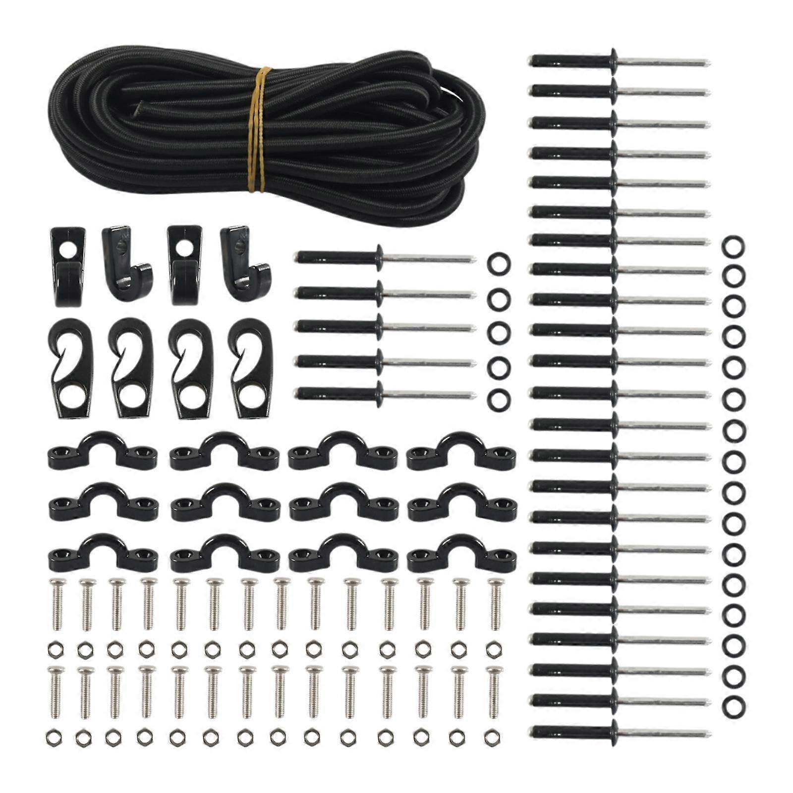 Kayak Deck Rigging Kit Bungee Cord for Storage Bungee Kit Kayaks Canoes