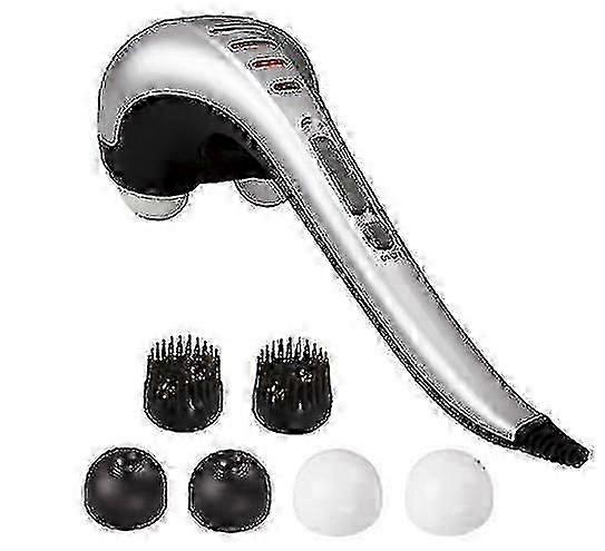 جهاز تدليك يدوي للرقبة والظهر، تدليك عميق للأنسجة، متوافق مع الكتف والساق والقدم والعضلات، جهاز تدليك كهربائي مزدوج الرأس لكامل الجسم