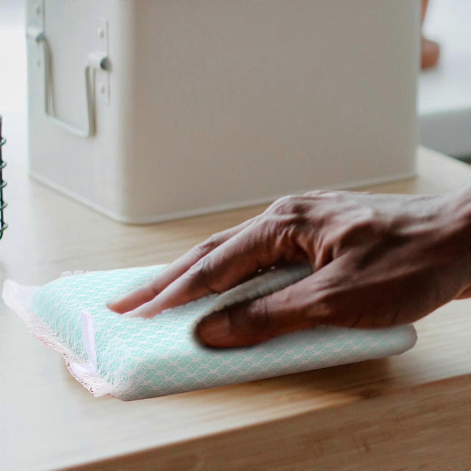 Net Sponges For Dishes Odor Resistant Non Scratch Kitchen Tools 5Pcs