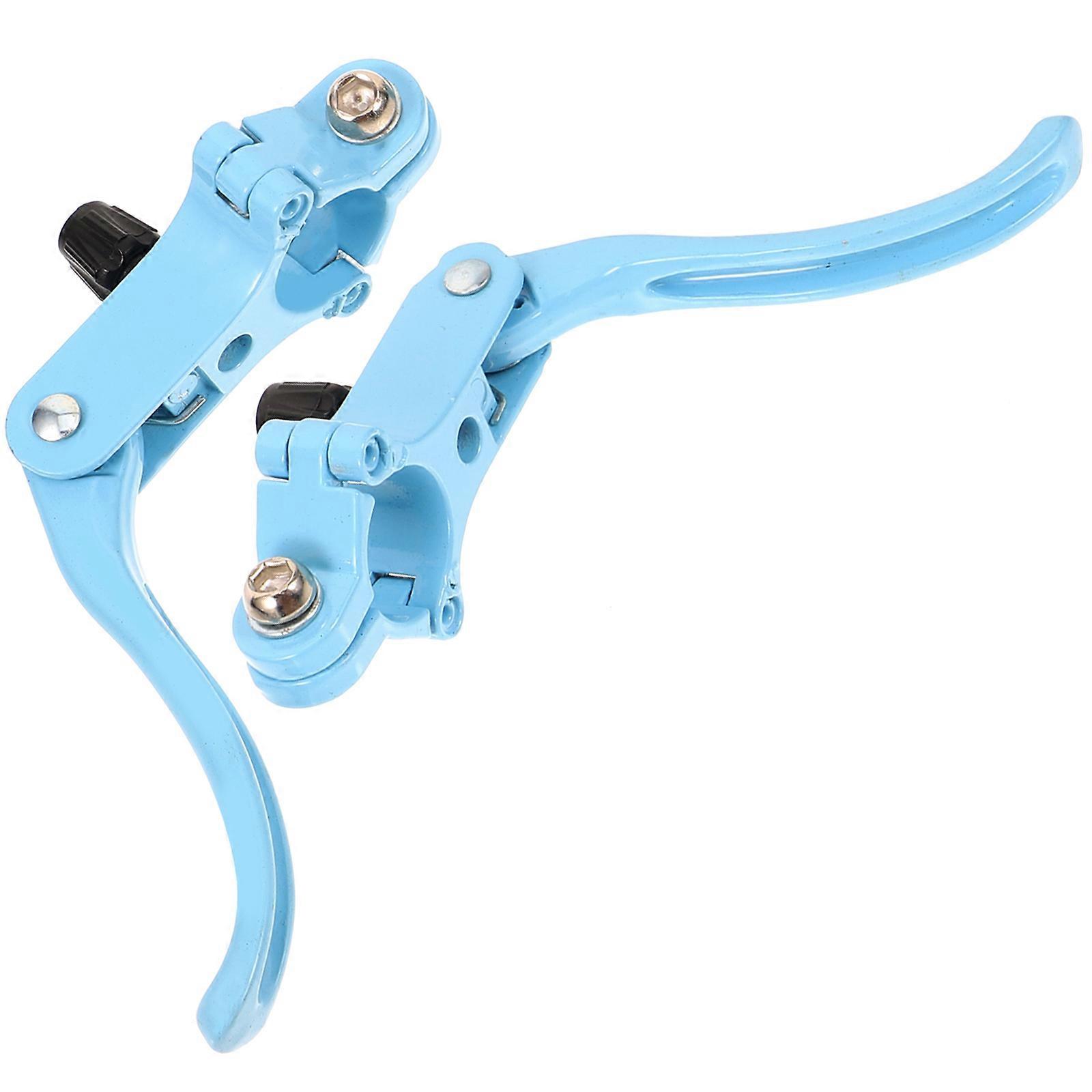 Bike Grips and Accessories Brake Lever Durable Aluminum Alloy Blue 4.7×4.3×1.6in Safety Assurance 1Pair