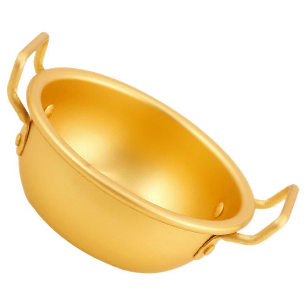 Rice Bowls Aluminium Alloy Salad Bowl Suitable for Snacks Salads Soups Desserts Simple Shape Dual Handles 1Pack
