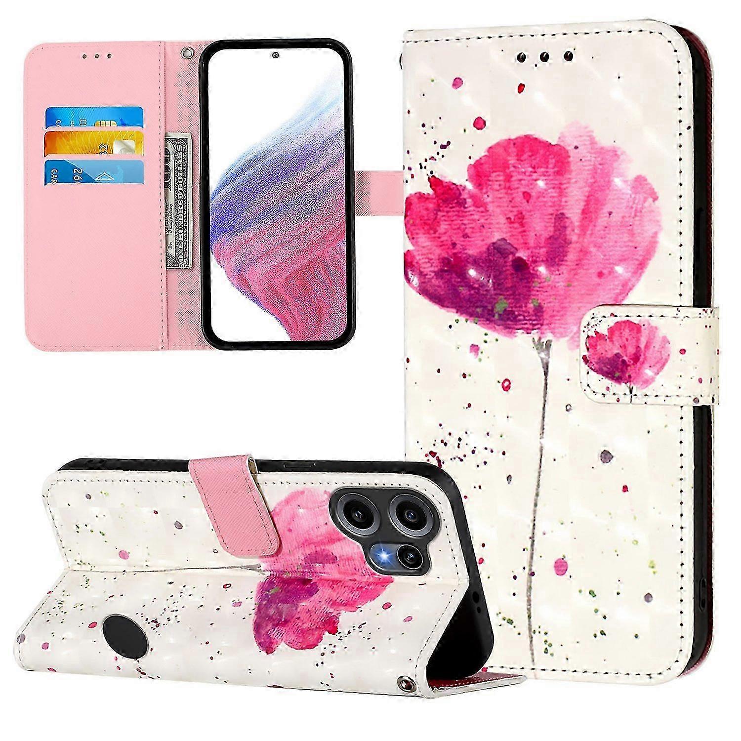 For Nothing CMF Phone 2 Pro Leather Case with Pattern Printing, Wallet Stand & Strap Cover