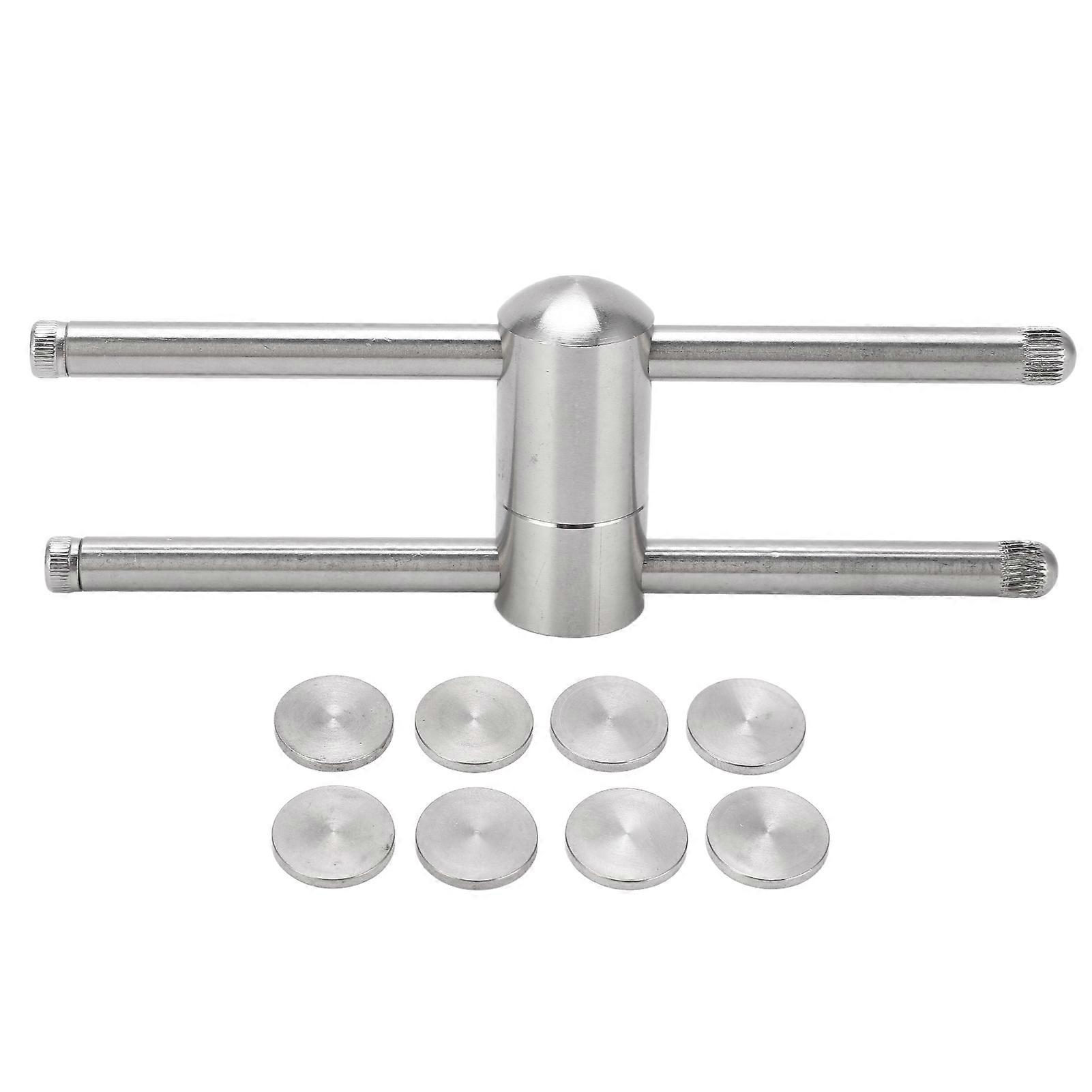 Billiard Cue Tip Shaper Stainless Steel Snooker Stick Tip Compressor for Tips From 9mm to 14mm