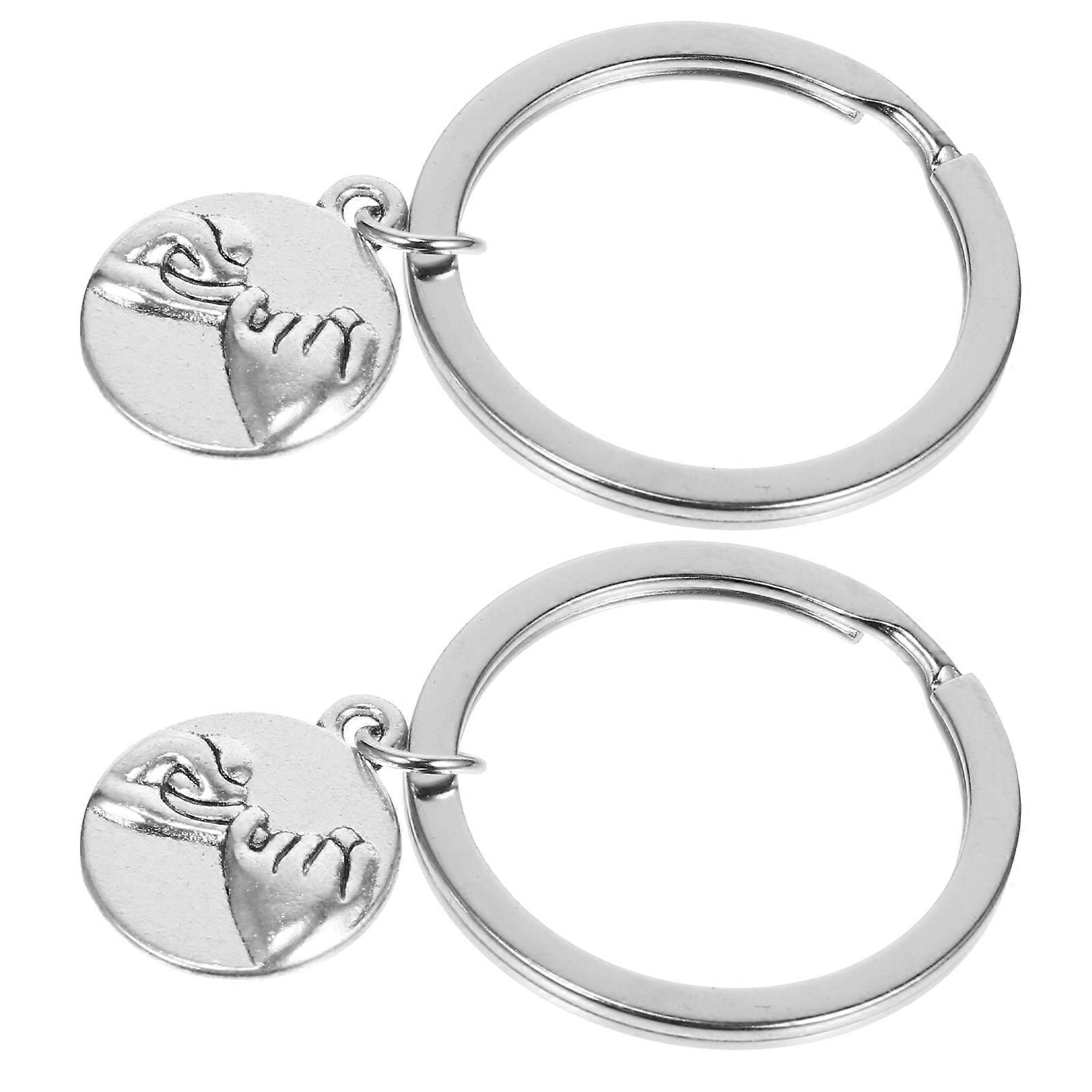 Friendship Keychain Set Durable Alloy Key Pendant for Party Favors, Graduates & Friends Unique Keepsake Keyring Adornment
