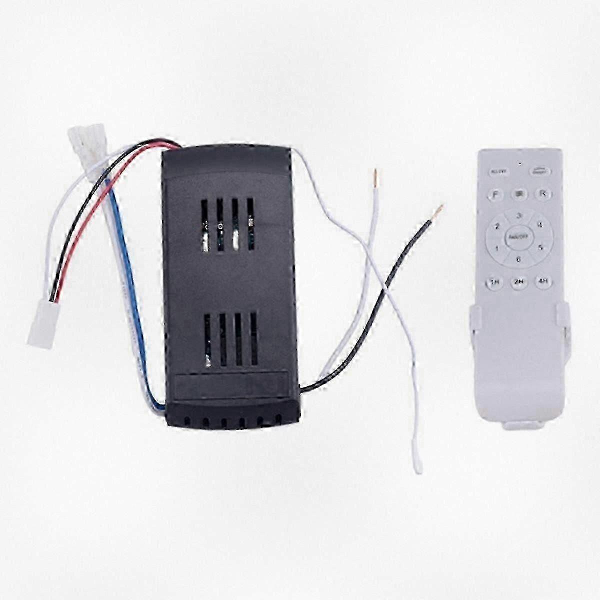 Universal Ceiling Fan Remote Control Kit with 6-Speed Timing Function, 40W Replacement Remote for DC Ceiling Fans and Lights.