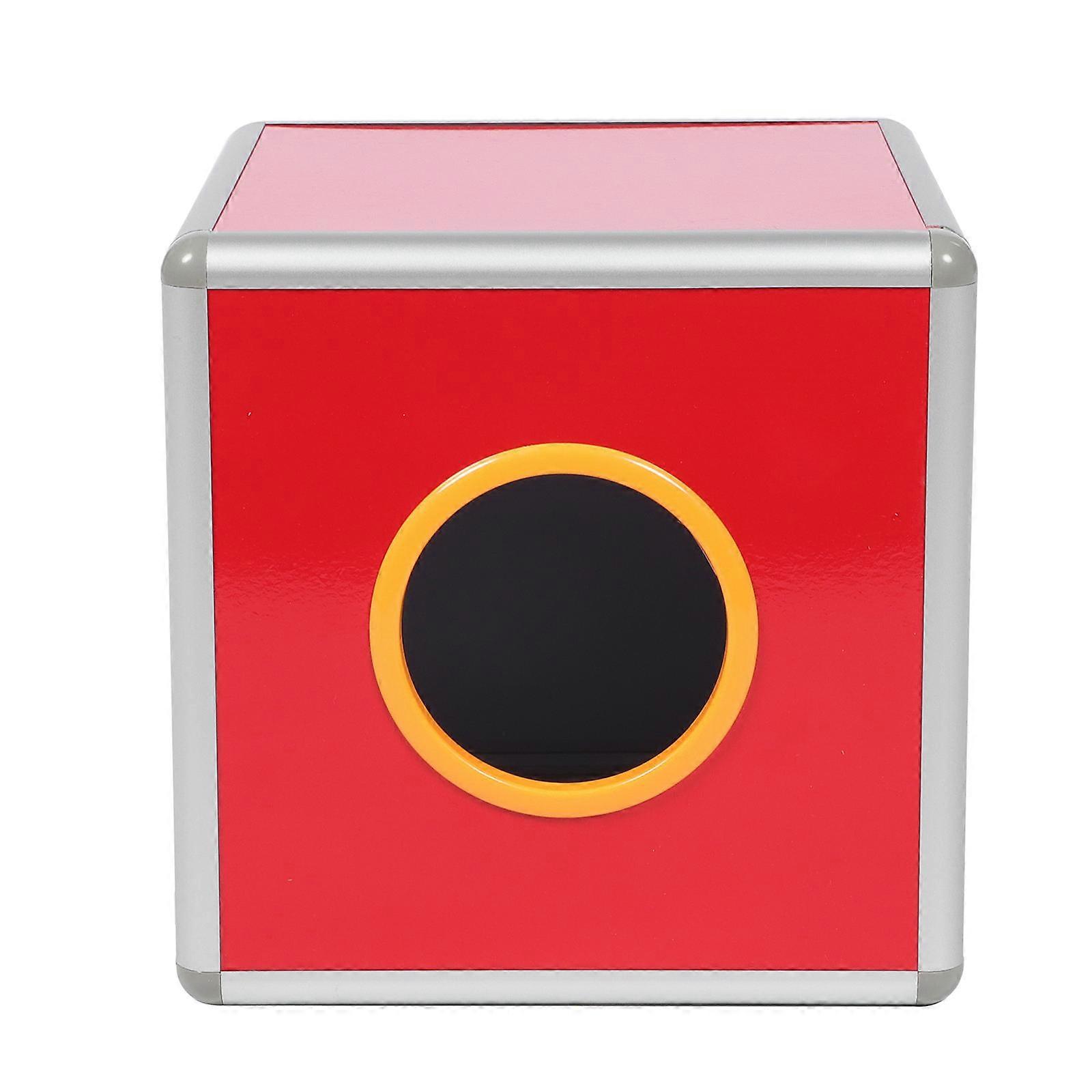 Party Atmosphere Box Square Shape Ballot Box Draw Box Red 25x25x25cm 1Pcs
