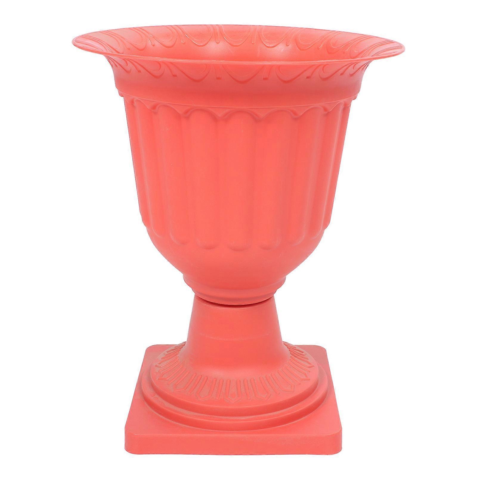 Planter Flower Pots Red Rectangular Simple Style Home Decor 1Pack