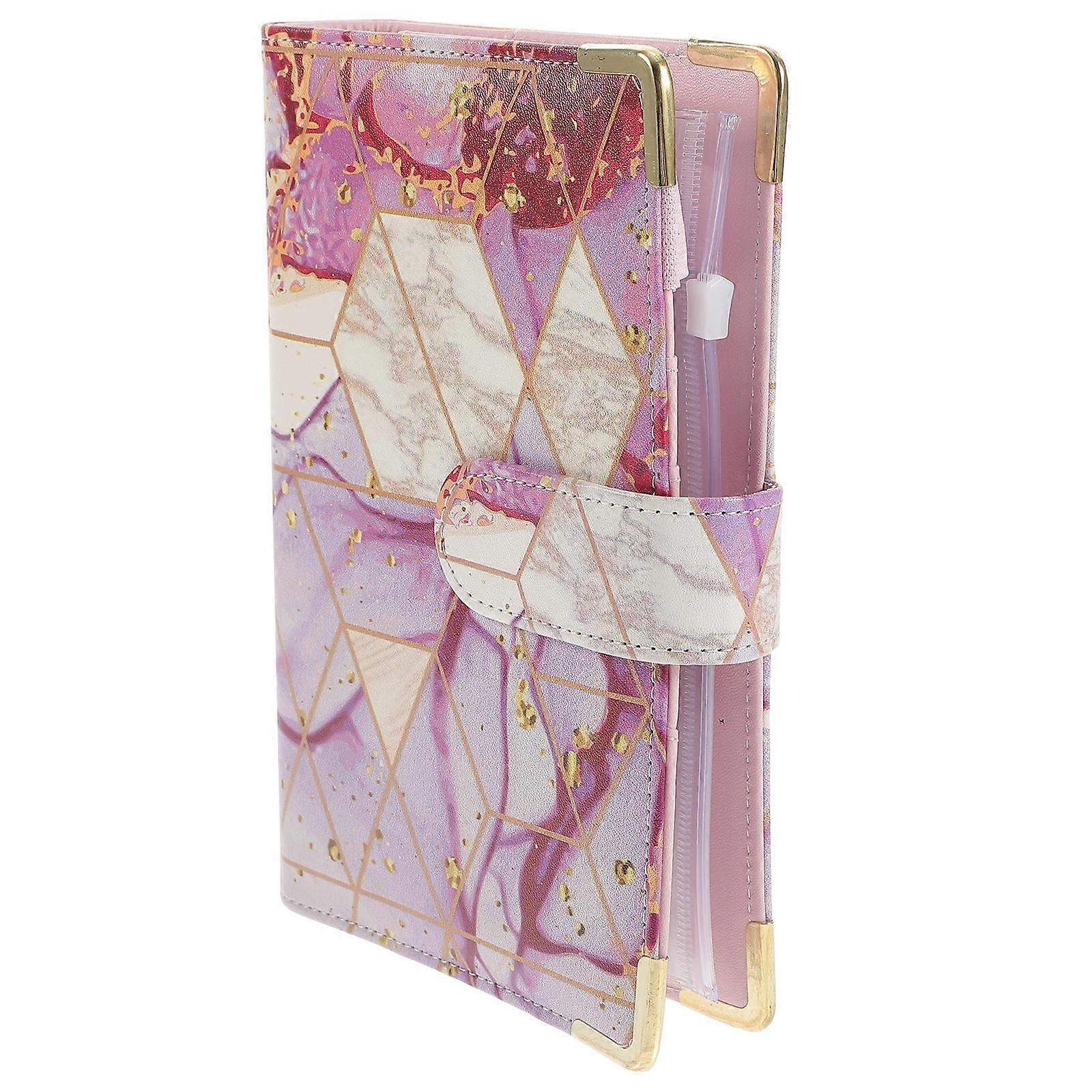 Saving Money Binder Cash Envelopes for Budgeting Binder Marble Pattern Storage for Stamps Student Use 1 Set