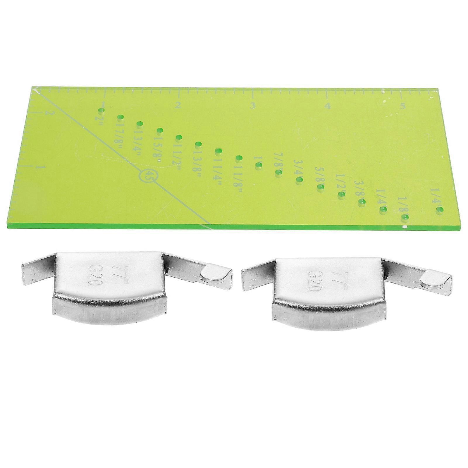 Sew Allowance Rulers Perforated Seam Gauge Fabric Positioning Home Sewing Projects 5.50X2.50X0.50cm Plastic 1Set