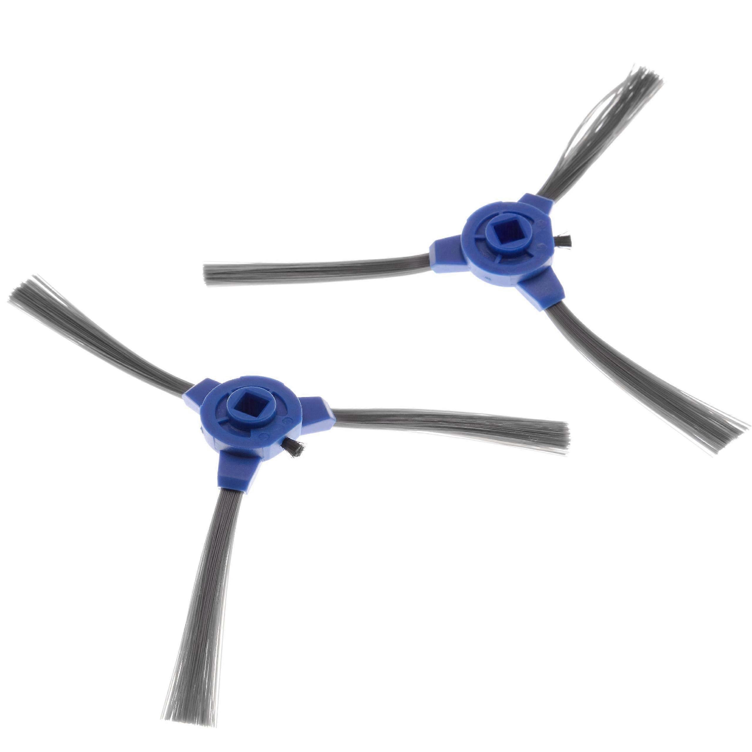 2 x Side Brush Compatible With Tesvor X500 M1 T8 S6 X500Pro Robot Vacuums - Brush Set Black Grey Blue