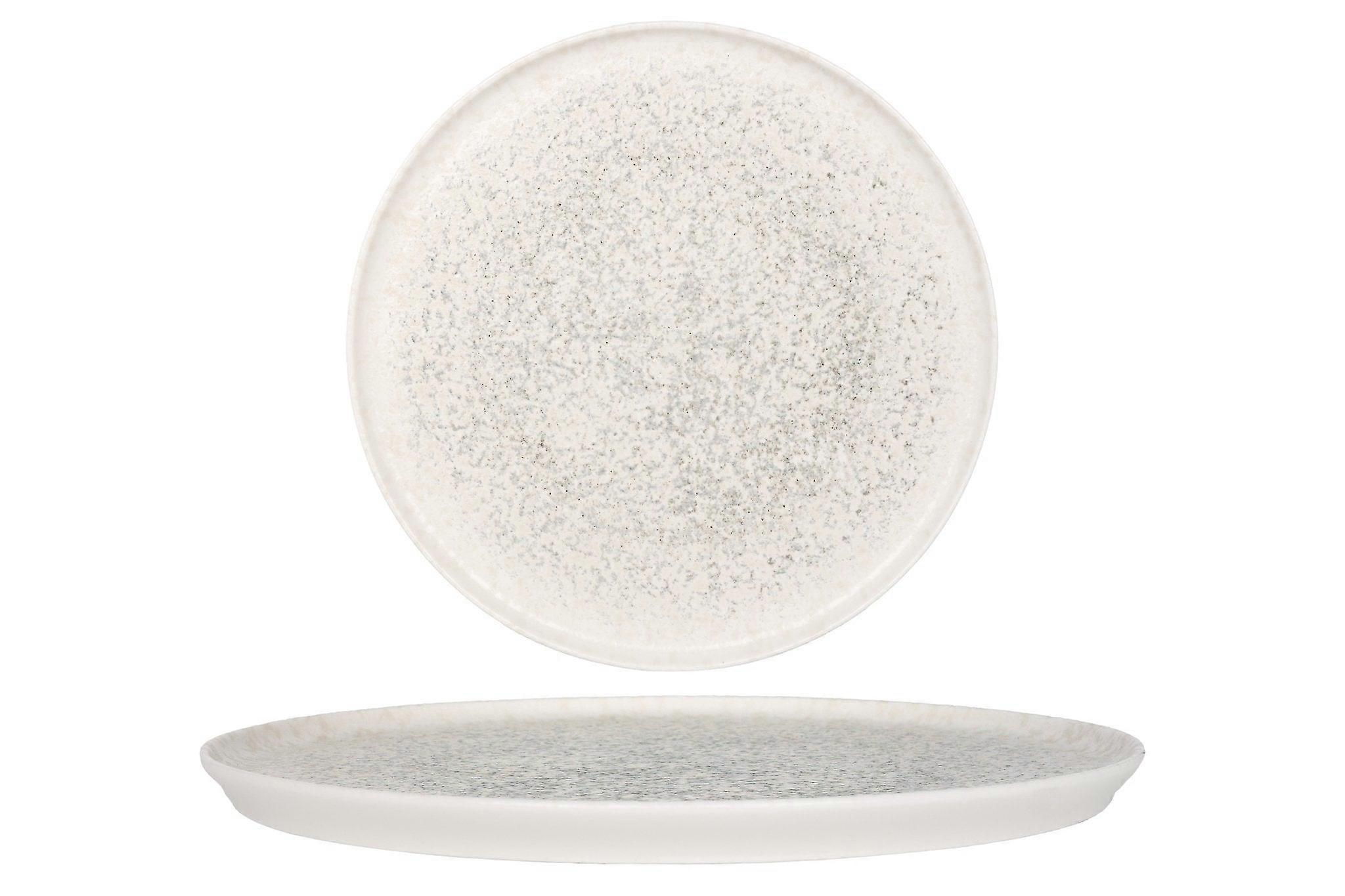 Bonna Πιάτο Δείπνου - Σεληνιακό Λευκό - Πορσελάνη - 28 cm - σετ των 6