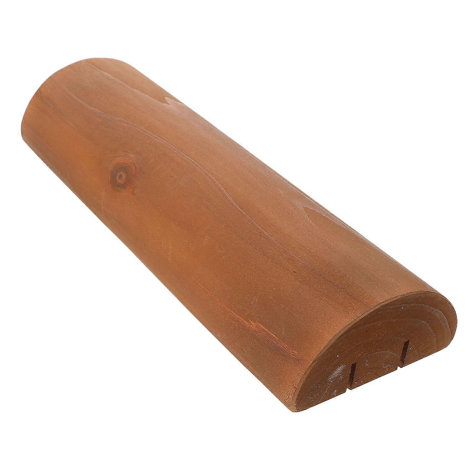 Ergonomic Solid Wooden Neck Pillow for Sauna, Lumbar and Cervical Support – Compact, Portable Relaxation Pillow for Home and Massage Use