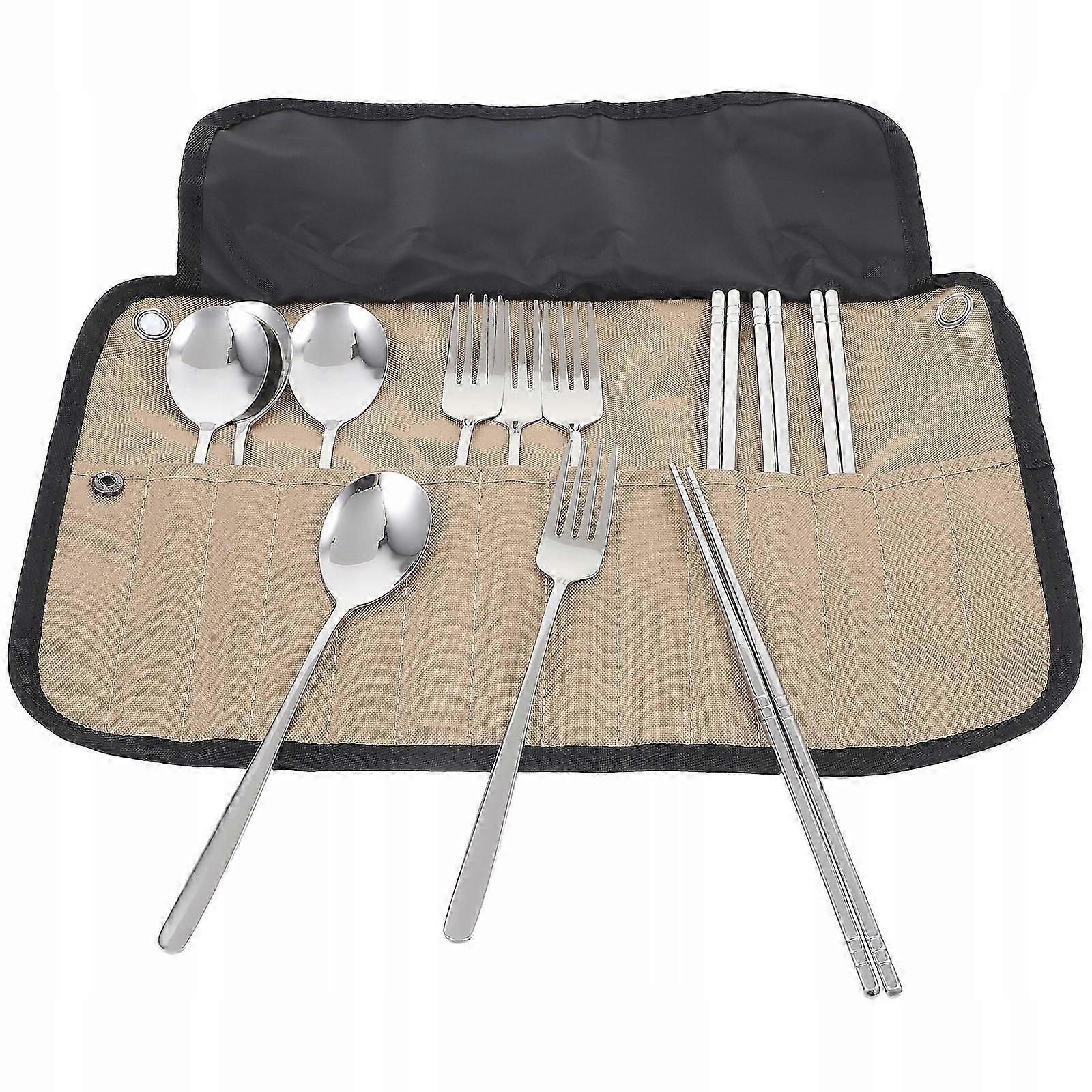 Cutlery Set Flatware Camping Kit Hr