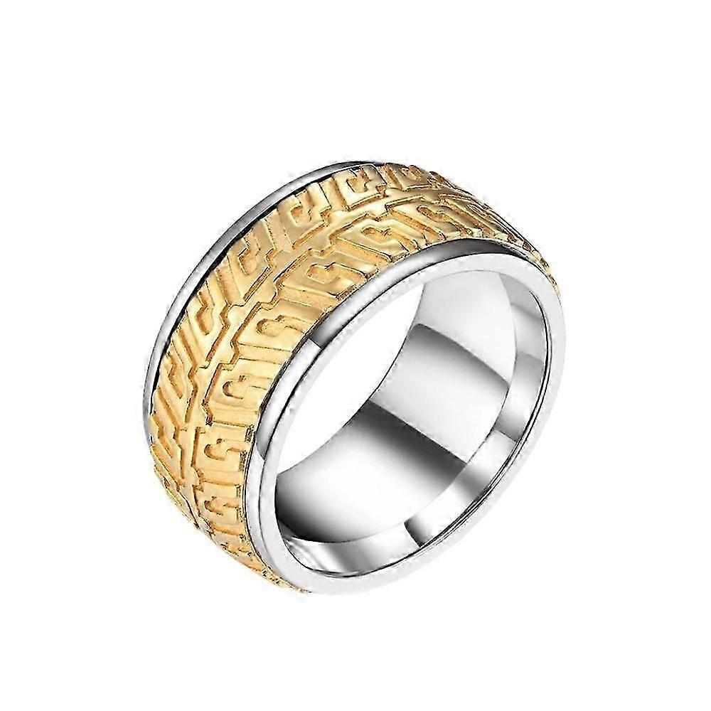 For Racing lover- Metal Tire Ring, with Tire Tread Pattern