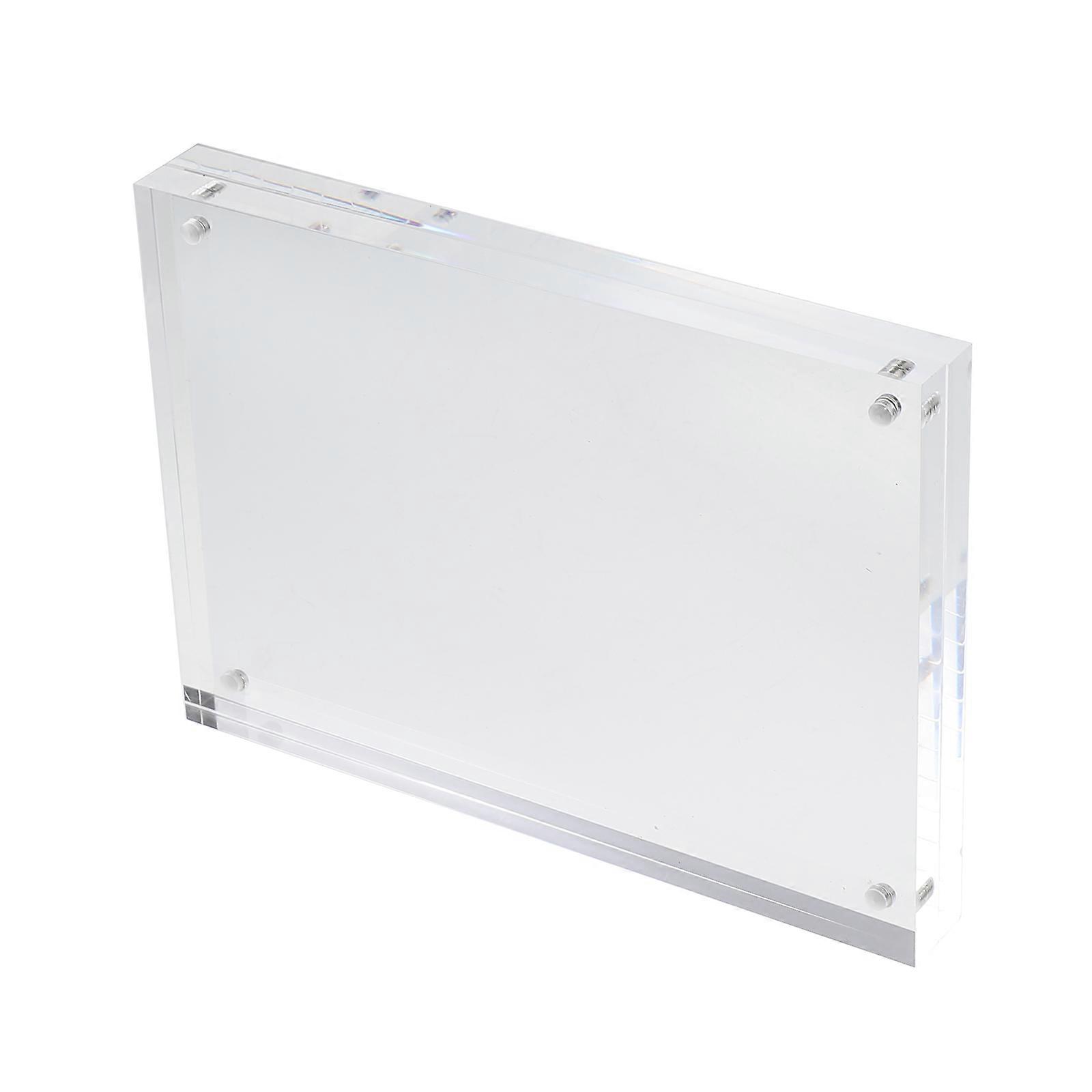 Transparent Acrylic Magnetic Photo Frame for Home Display Simple Elegant Design Practical and 1 Piece