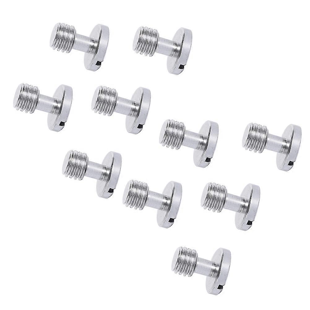 Quick Release Screw Tripod Nickel-Plated Iron 1.5x1.6cm Camera Mounting Screw 10Pcs