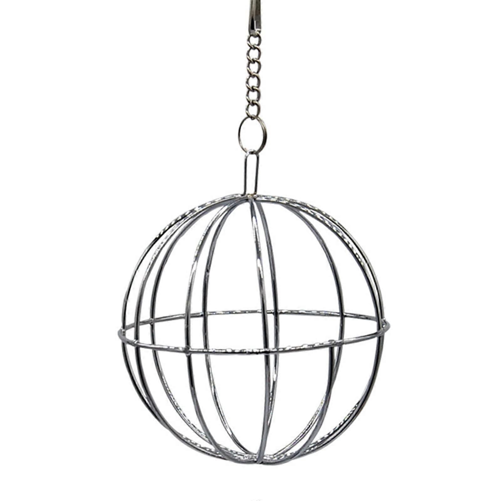 Rabbit Feeding Station 8 cm Grass Ball Holder for Rabbit Chinchilla Guinea Pig Pets Wire Material Durability