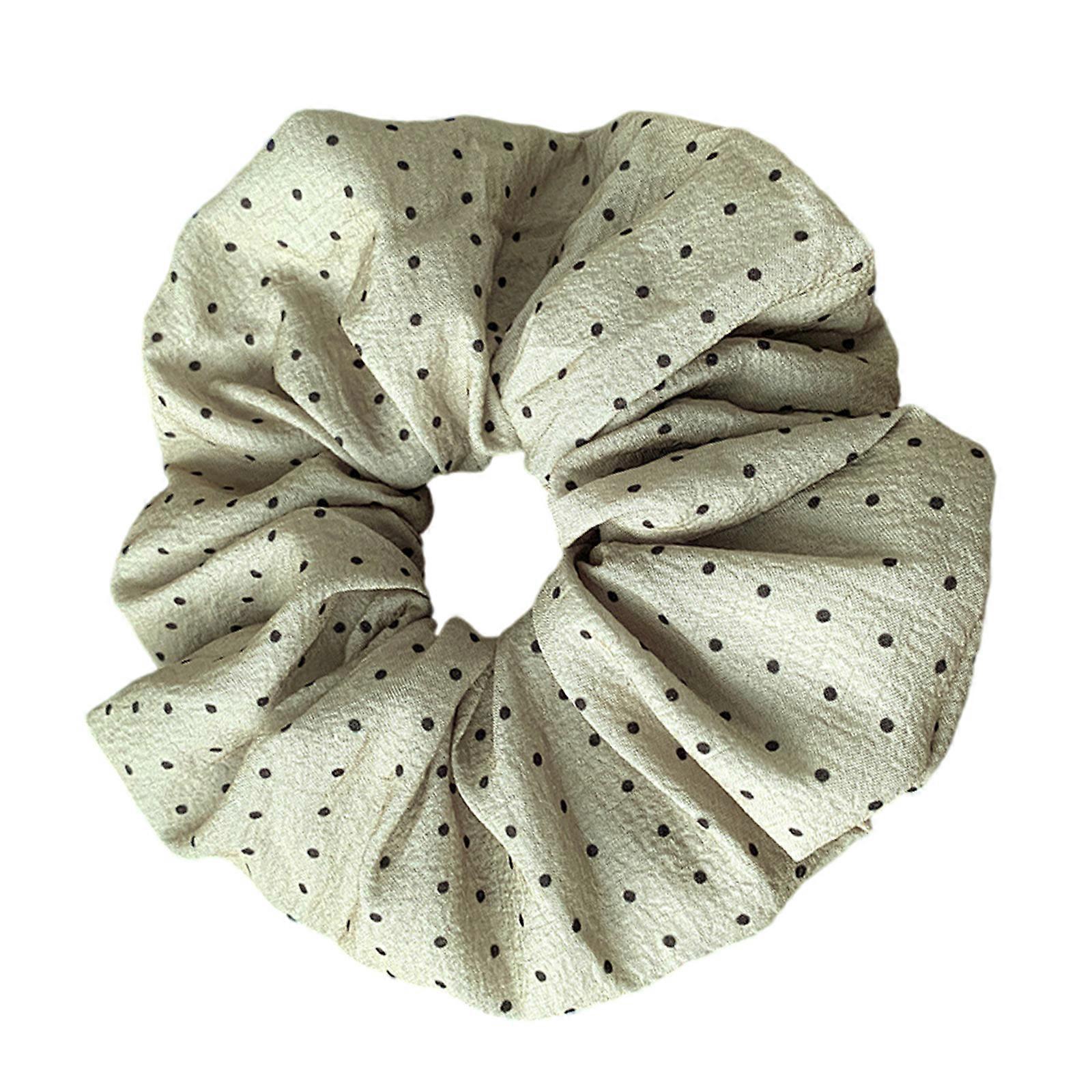 Ranskalaiset Dot Elastic Hiuslenkit Pehmeät Hengittävät Kangaspannat Poninhäntäpidike Muoti Hiusasuste Naisille Vihreä Harmaa