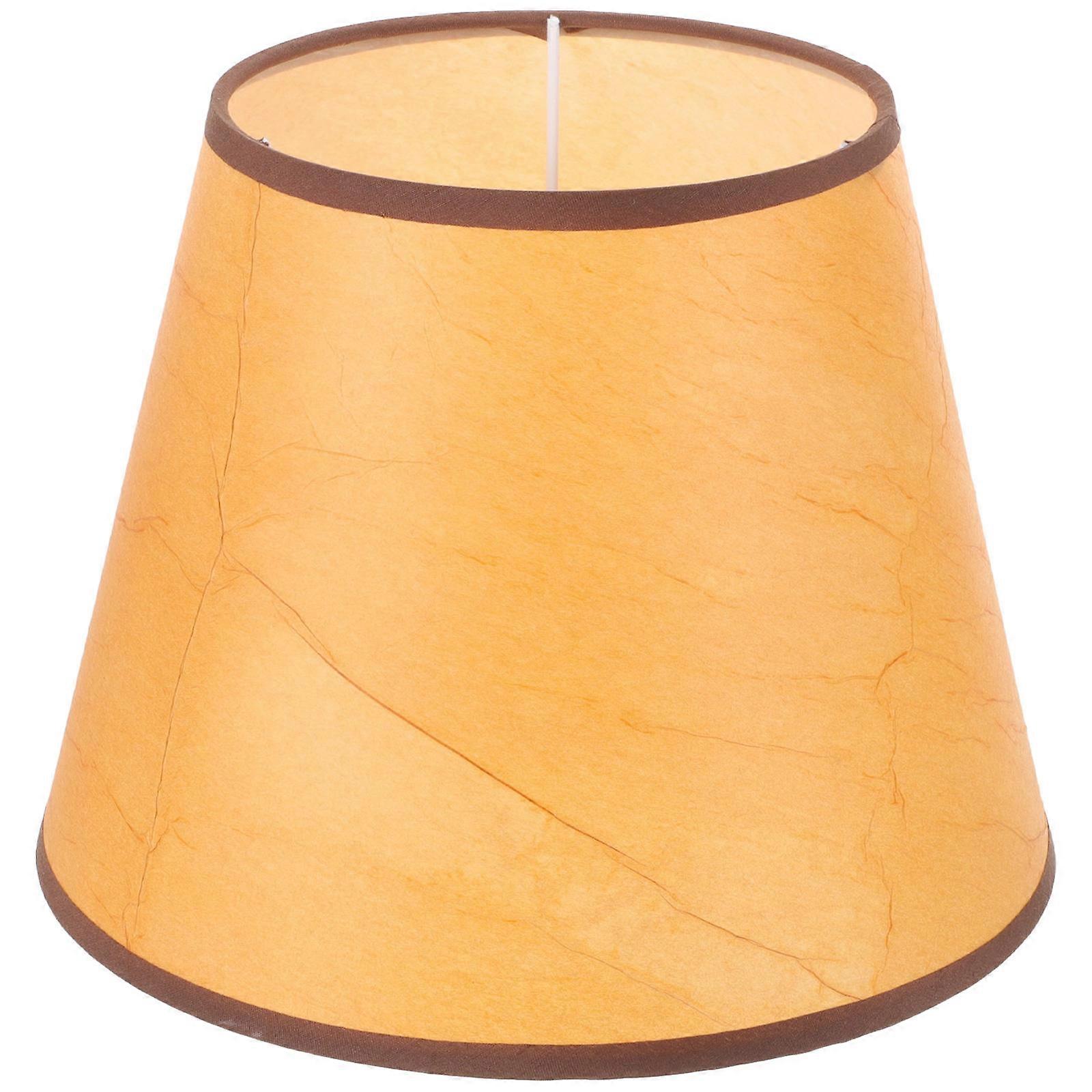 Chocolate Decorative Lampshade for Desk Lamps Replacement Iron and PVC Floor Lamp Cover Detachable